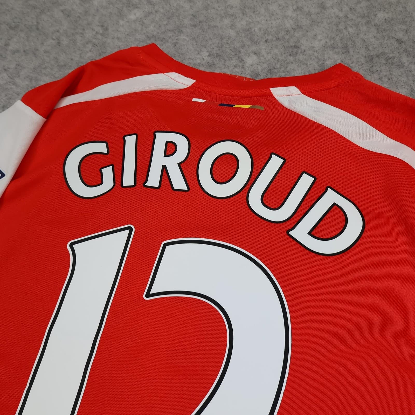Arsenal Shirt Mens Large Red Home 2014 2015 Football Puma Giroud 12 Jersey photo 8