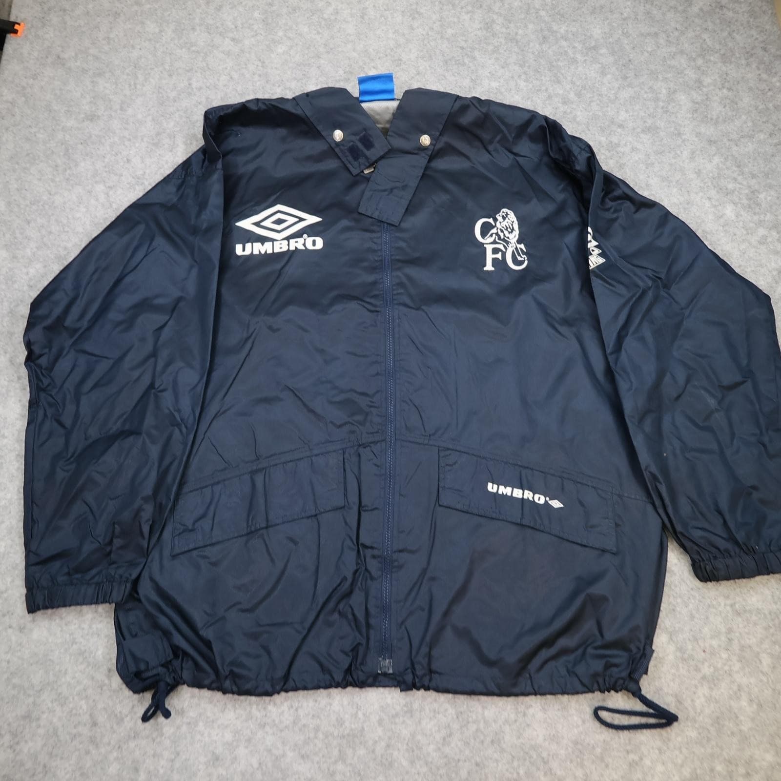 Vintage Chelsea FC Jacket Mens Medium Navy 1994 1996 Umbro Coors Training 90s