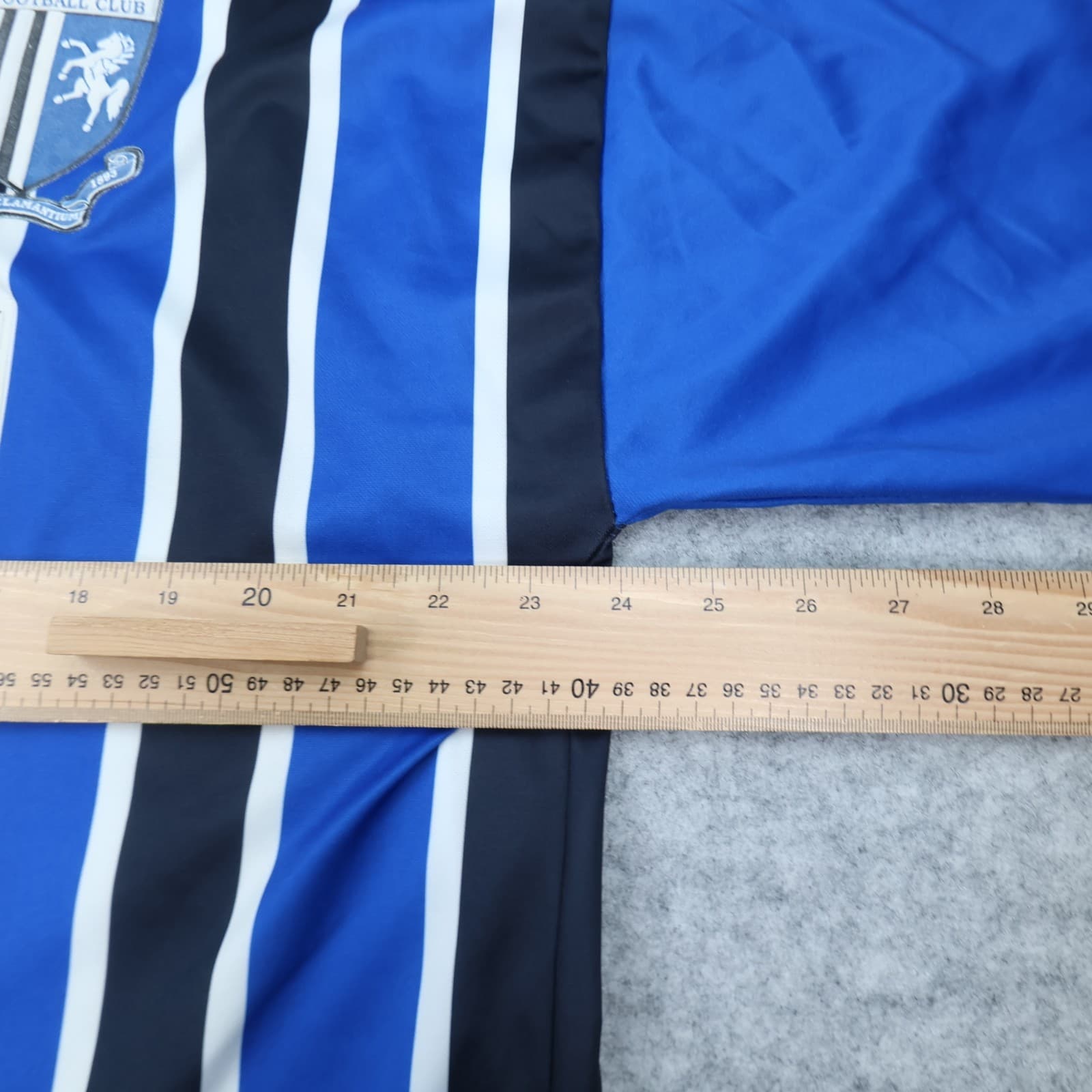 Vintage Gillingham FC Shirt Extra Large Blue Black Home Kit 1995 1996 Olympic photo 12