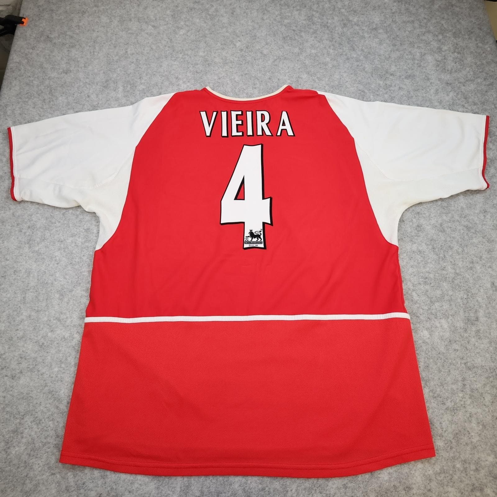 Vintage Arsenal Shirt Mens 2XL Red Home 2002 2004 EPL Football Nike O2 Vieira 4 photo 2