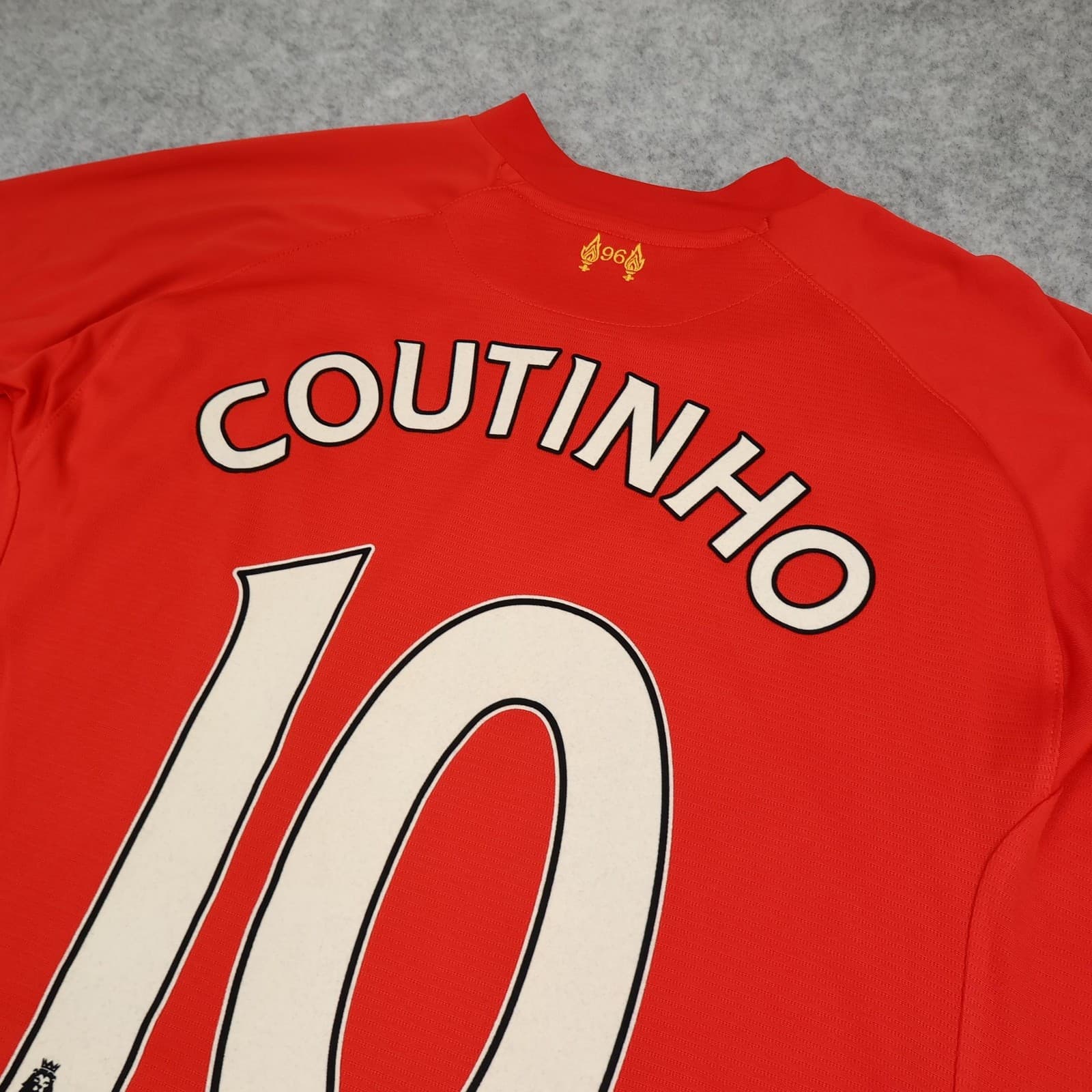 Liverpool Shirt Mens XL Red Home 2013 2014 Warrior Coutinho 10 Soccer Jersey photo 10