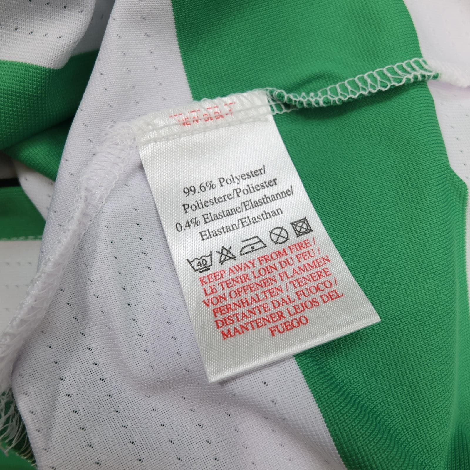 Vintage Celtic Shirt Mens 2XL Green White Home Football Umbro 2004 2005 Carling photo 12