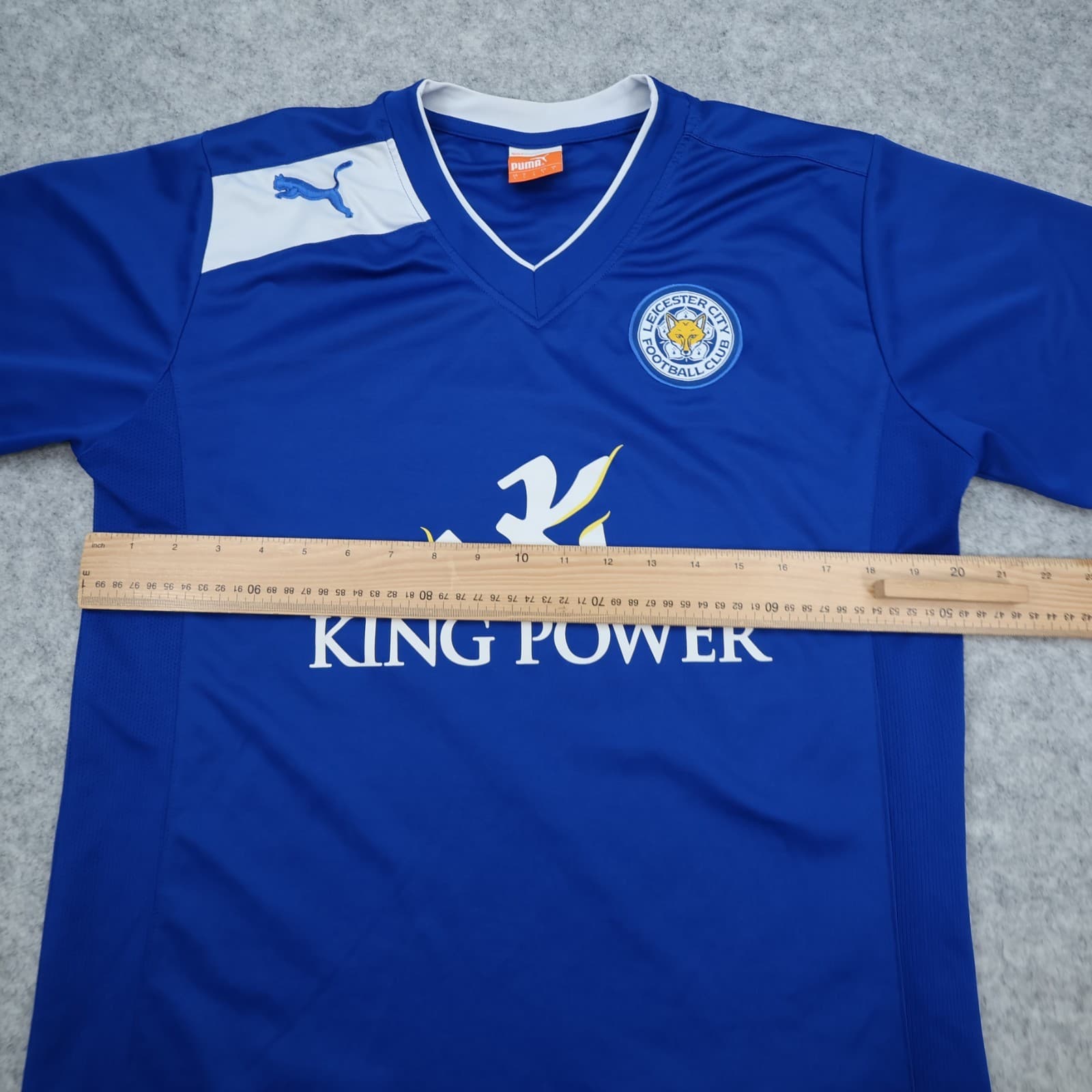 Leicester City Shirt Large Blue Home kit 2012 2013 Puma Soccer Jersey Football photo 9