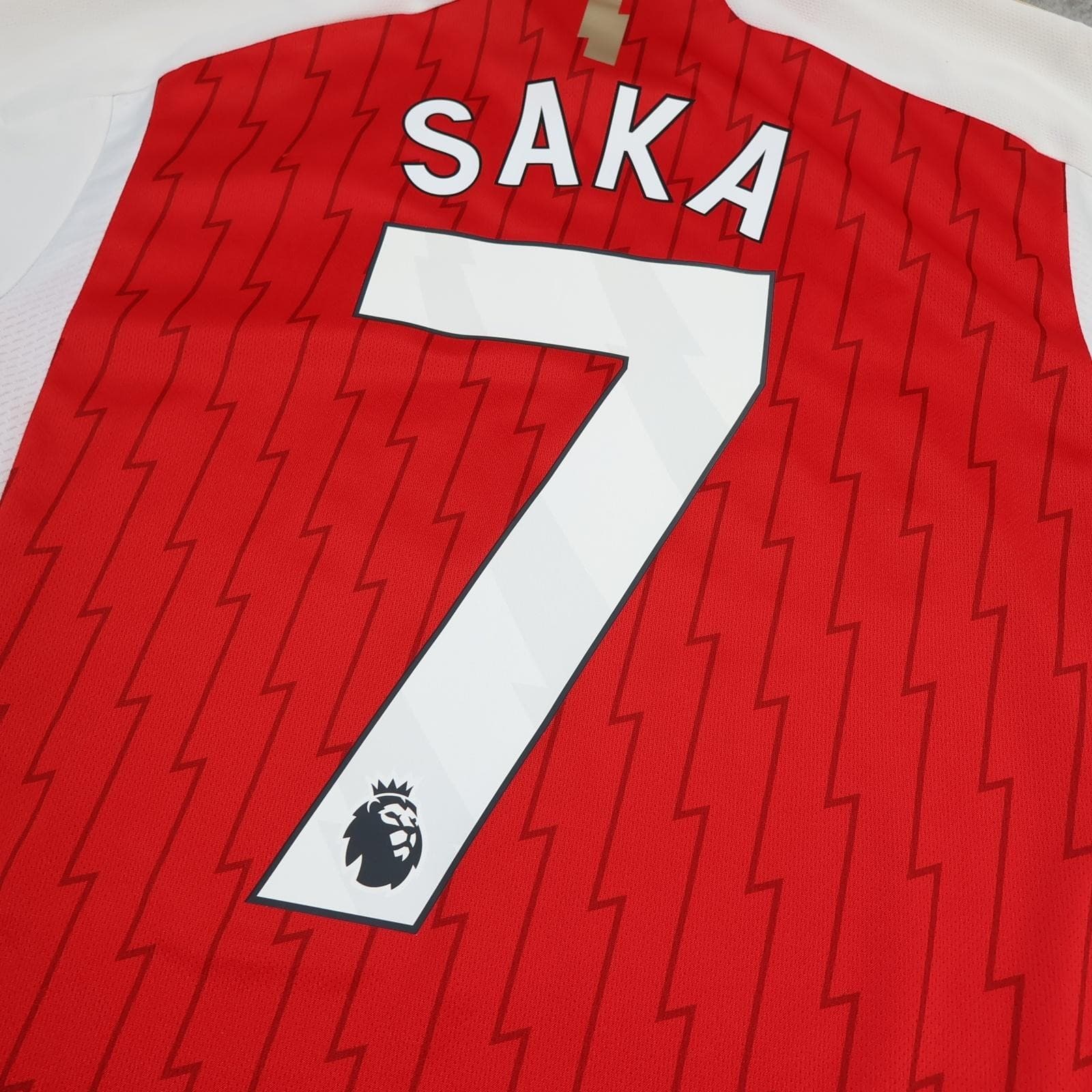 Arsenal Shirt Mens Small Red Home EPL 2023 2024 Adidas Emirates Saka 7 Jersey photo 10