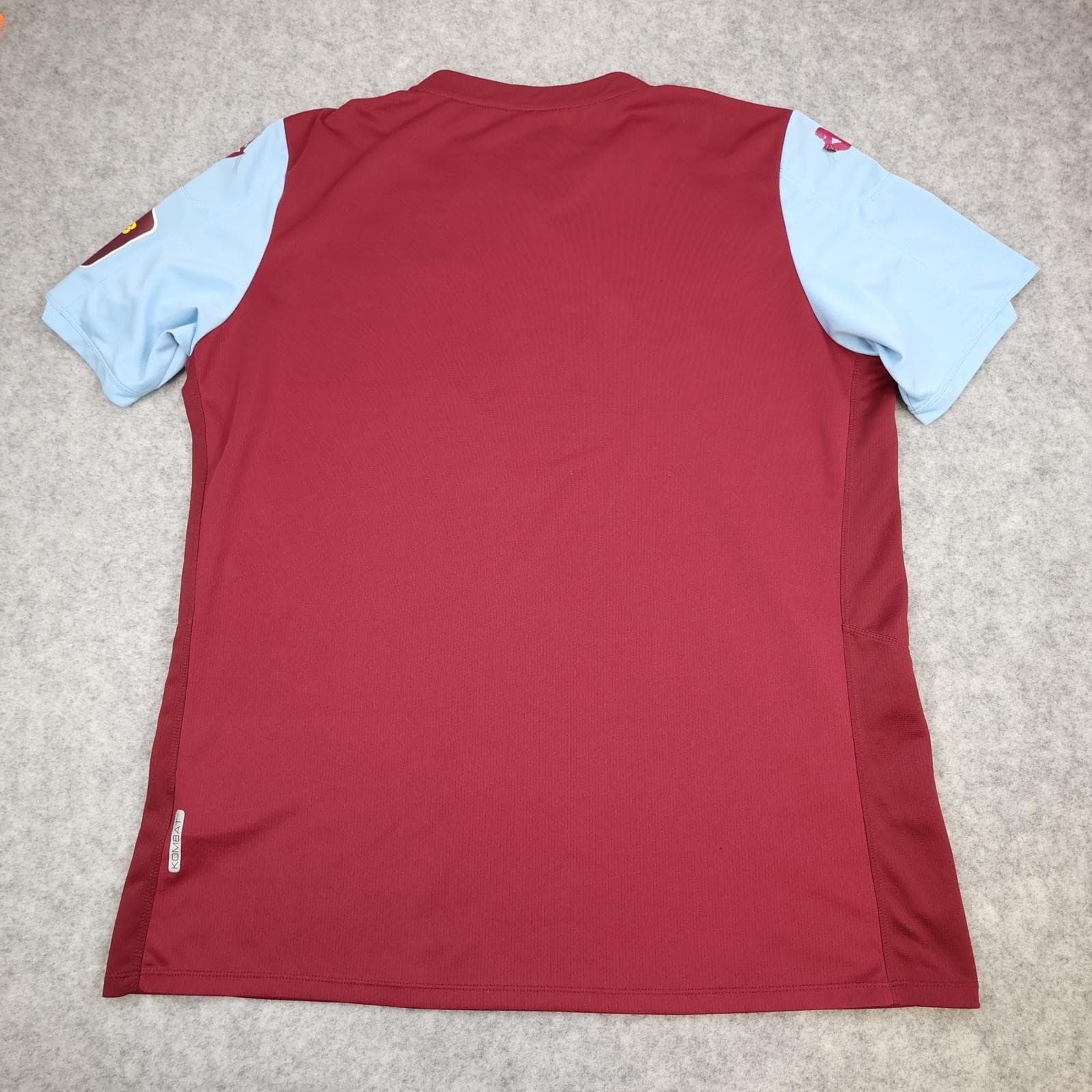 Aston Villa Shirt Mens XL Red Home 2019 2020 EPL Football Kappa W88 Jersey photo 5
