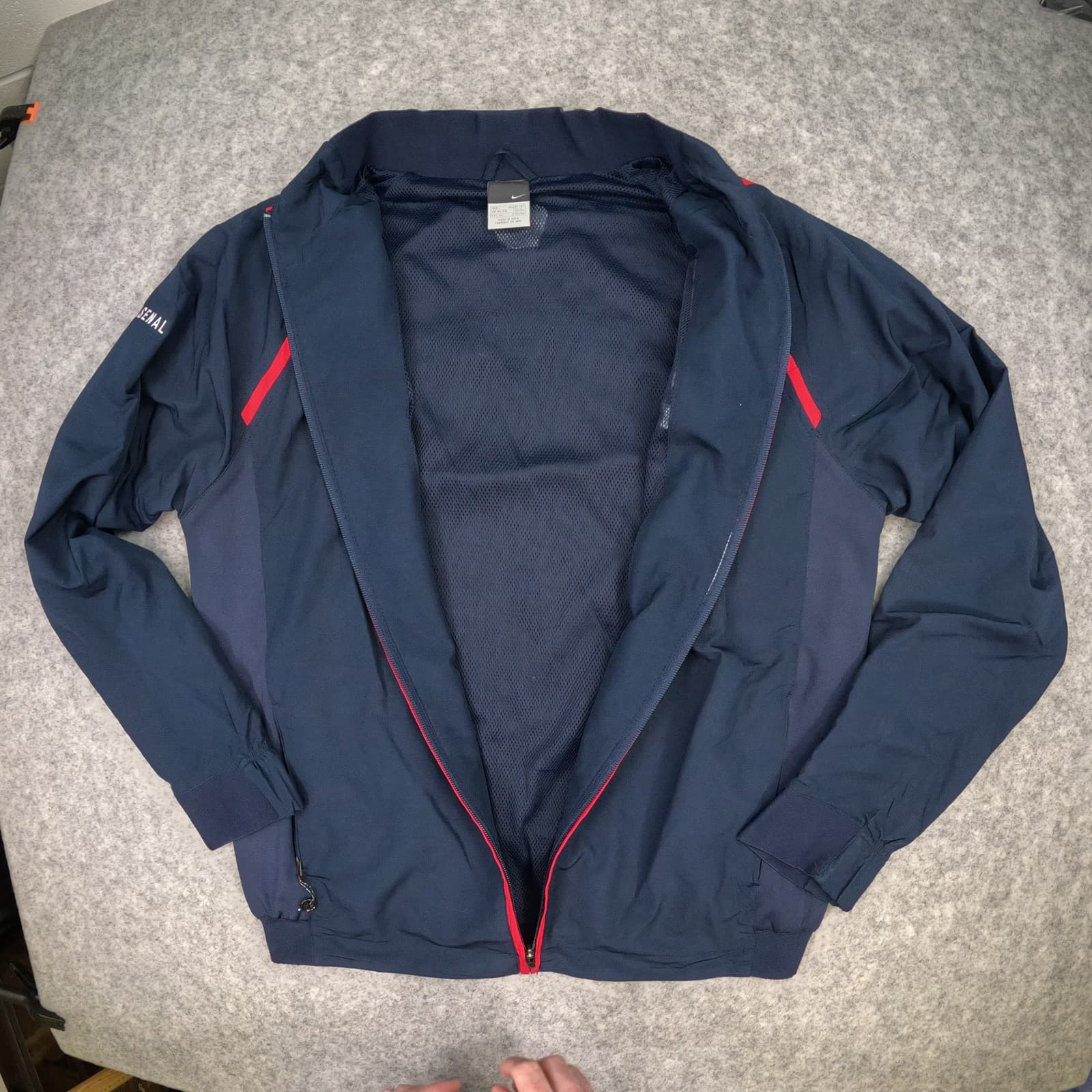 Vintage Arsenal Track Jacket Large Blue 2006 2007 Nike Tracksuit Top Soccer photo 2