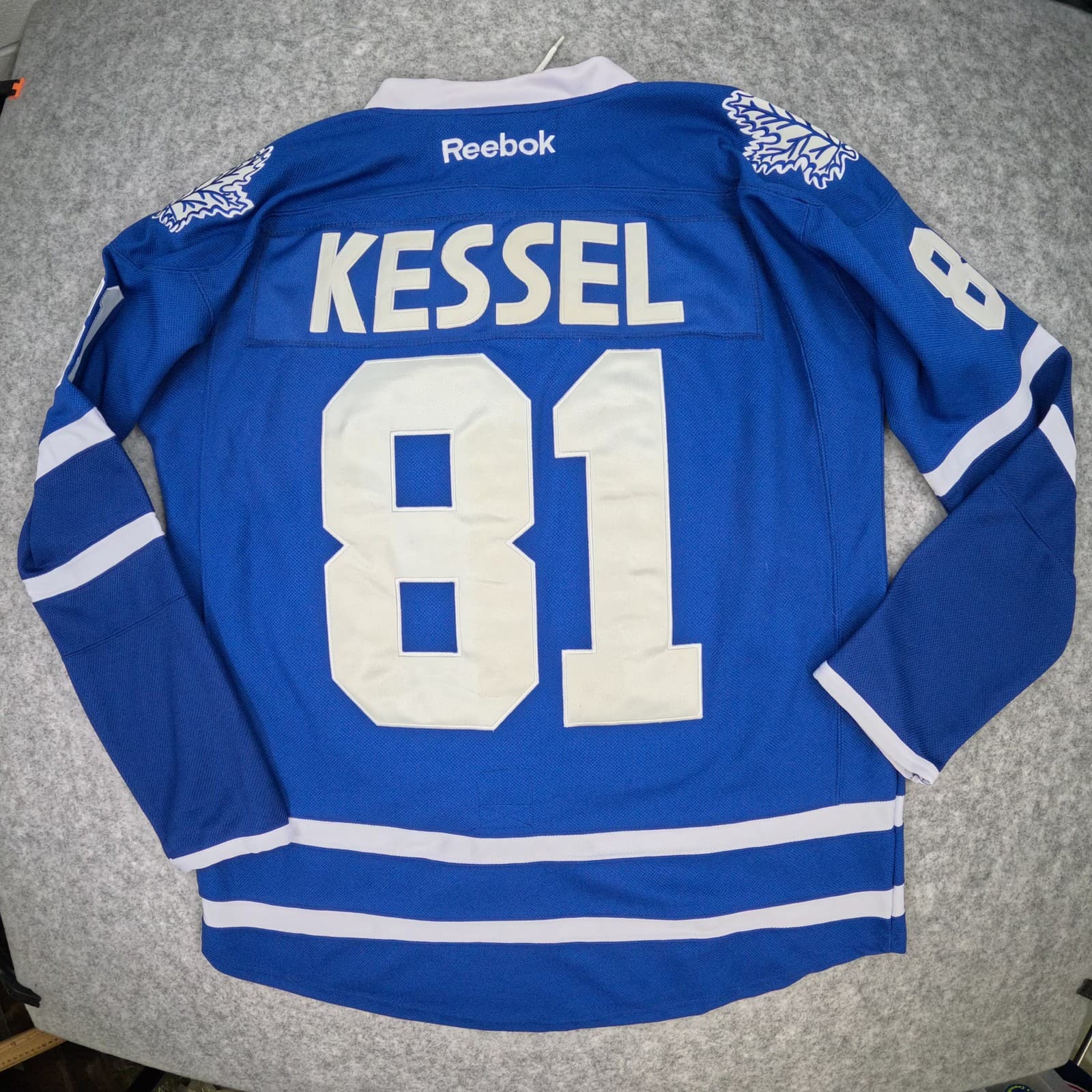 Toronto Maple Leafs Hockey Jersey 2XL 48 Blue Reebok Kessel 81 Authentic Lace Up