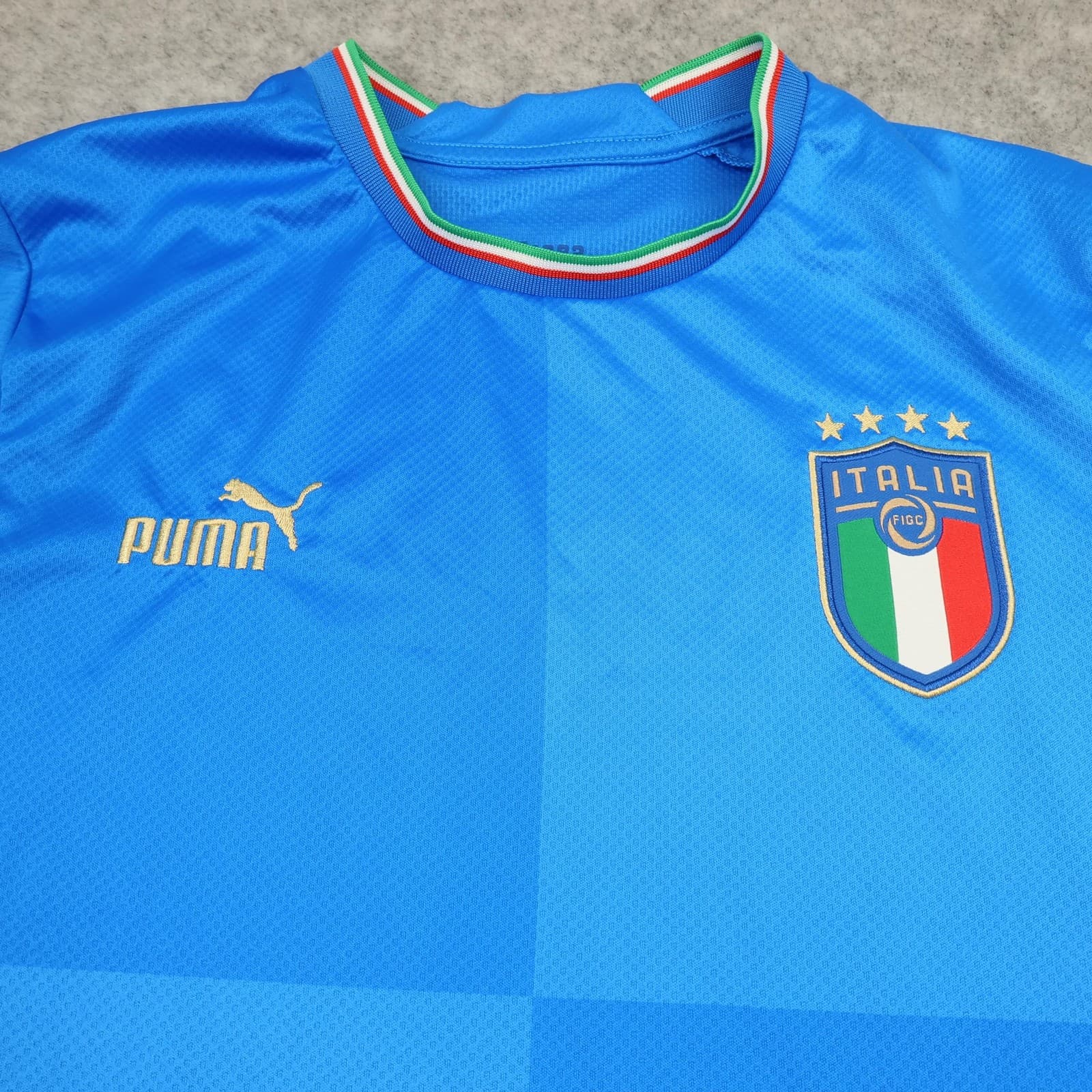 Italy Home Shirt Mens Medium Blue 2022 2023 Football Puma Soccer Jersey photo 3