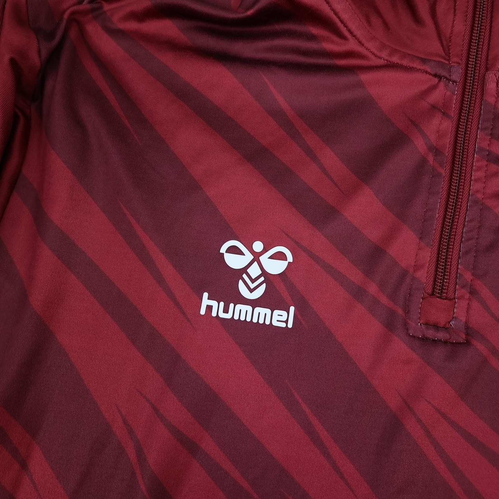 Northampton Town Training Top Mens Medium Red 2021 2022 Hummel Authentic photo 4