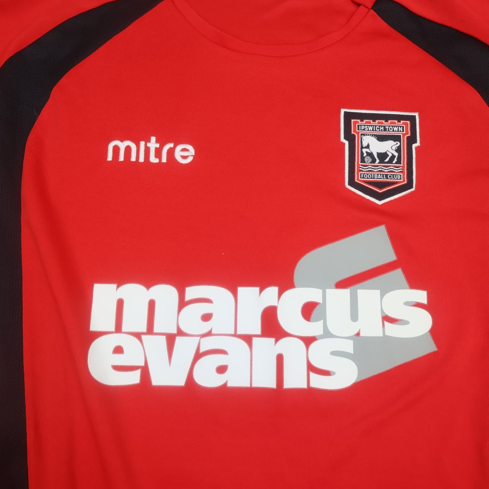Ipswich Town Shirt Large Red Away Kit 2008 2009 Jersey Marcus Evans Jersey photo 3