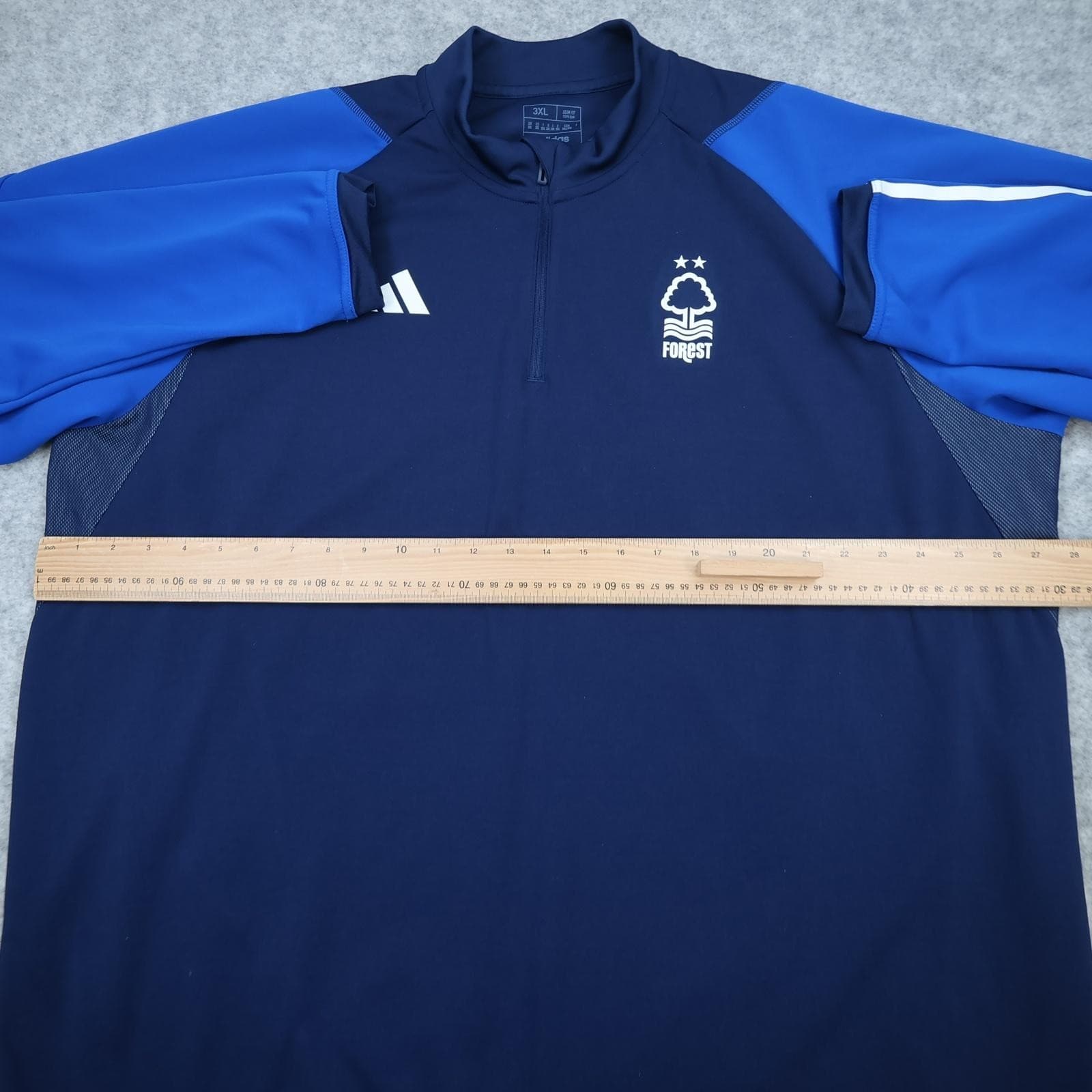 Nottingham Forest Training Top Mens 3XL Navy Football Adidas Aeroready 1/4 Zip photo 8