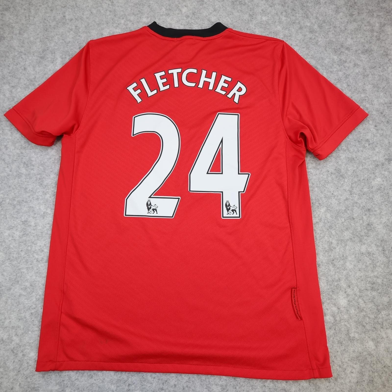 Manchester United Shirt Mens Medium Red Home 2009 2010 Football Nike Fletcher 24