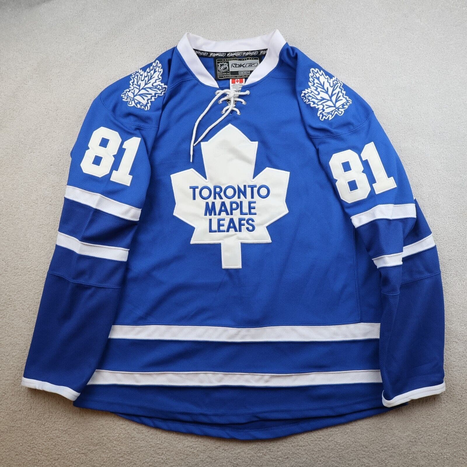 Vintage Toronto Maple Leafs Jersey 2XL Blue Reebok NHL Ice Hockey Phil Kessel 81 photo 2
