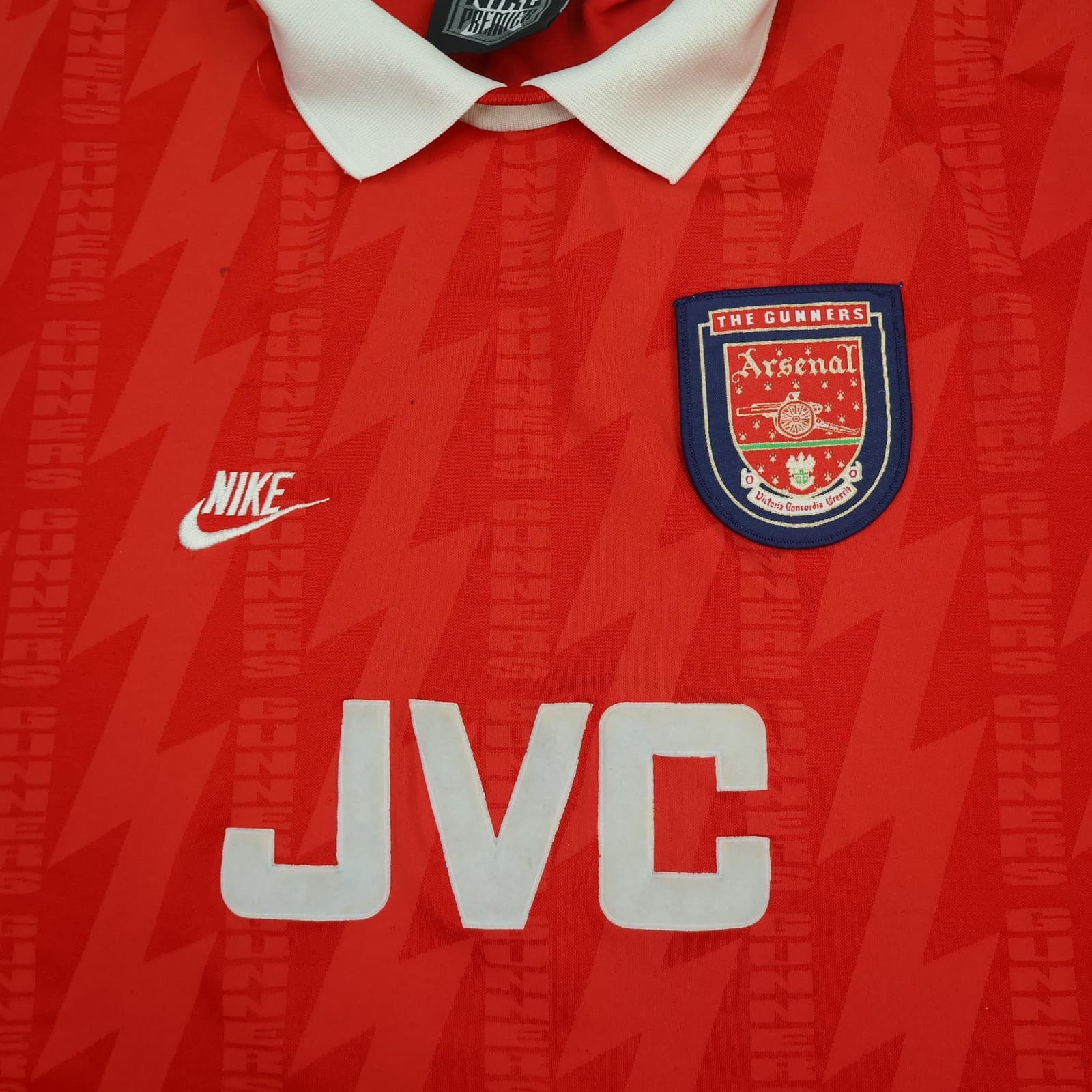 Vintage Arsenal Shirt Mens Extra Large Home 1994 1996 Football Nike JVC Jersey photo 4