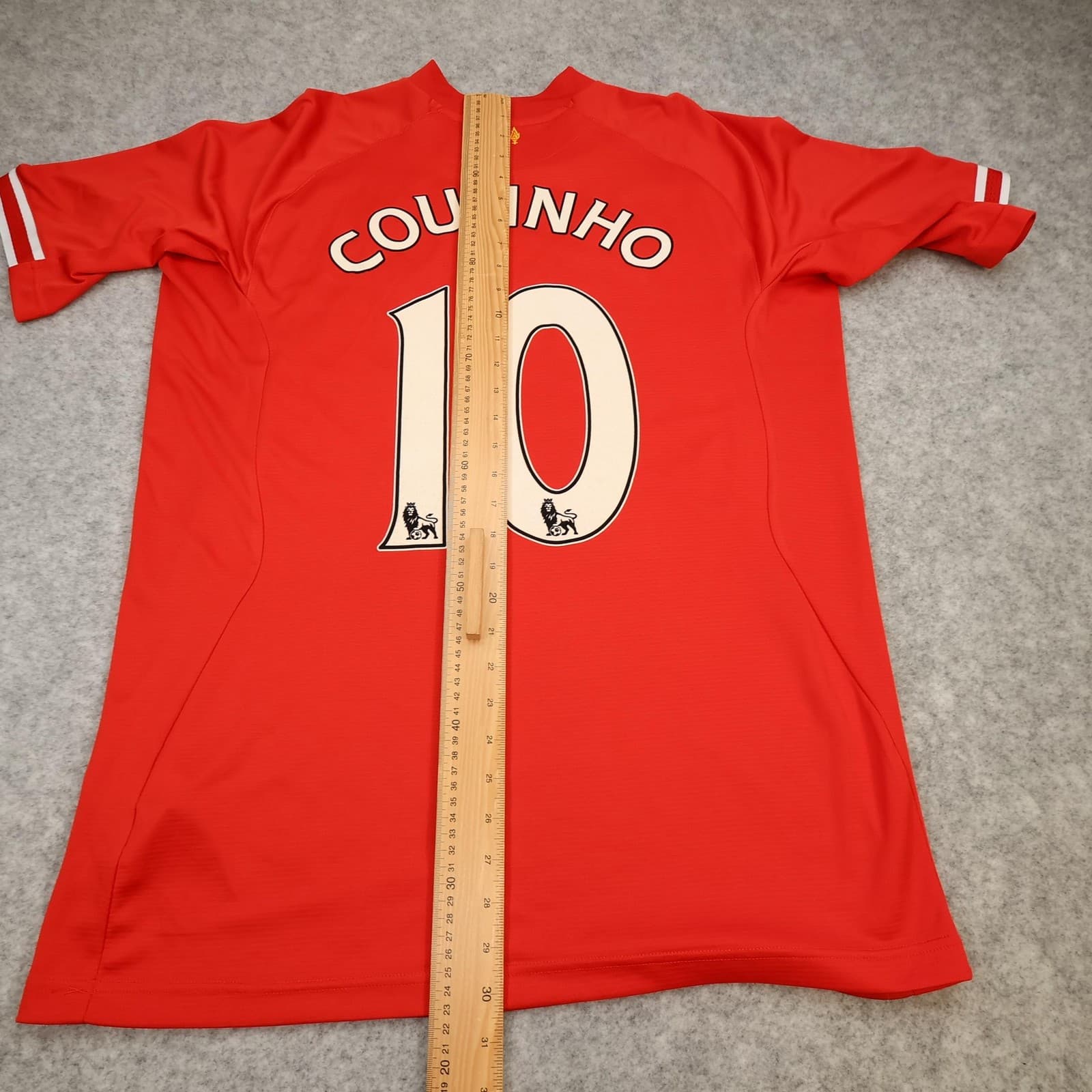 Liverpool Shirt Mens XL Red Home 2013 2014 Warrior Coutinho 10 Soccer Jersey photo 14