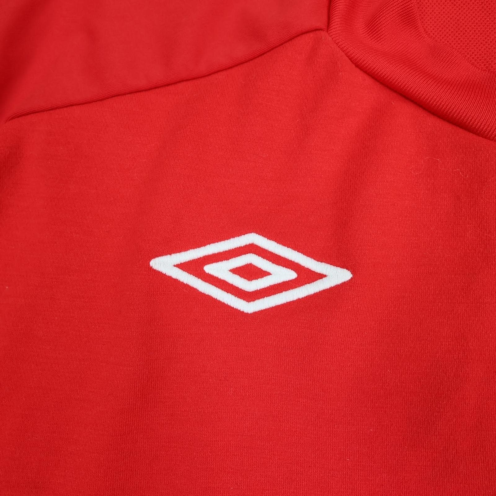 England Away Shirt Mens Large Red 2010 2011 Football Umbro Three Lions Jersey photo 4