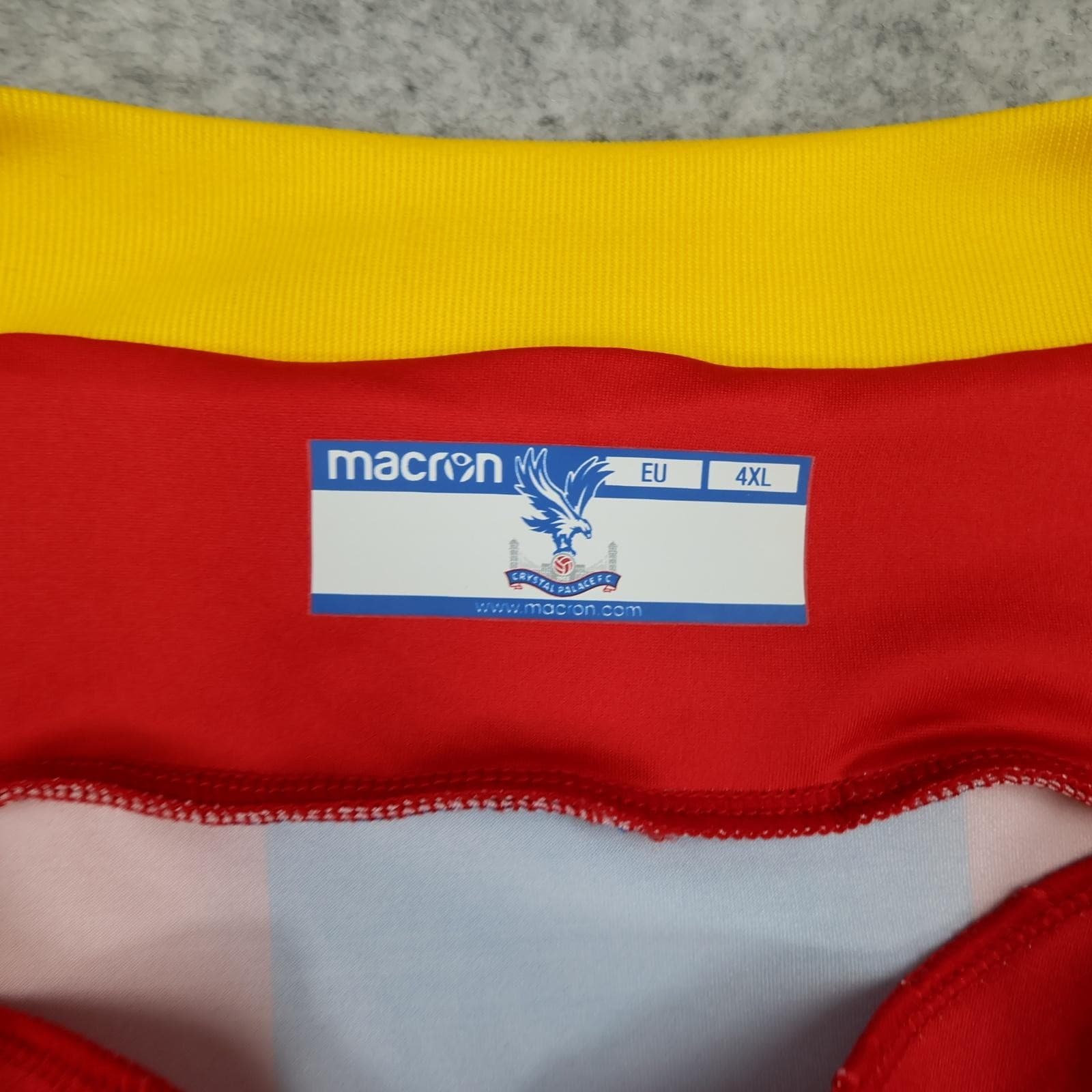 Crystal Palace Shirt Mens 4XL Home Multi EPL Football Macron 2017 2018 Jersey photo 5