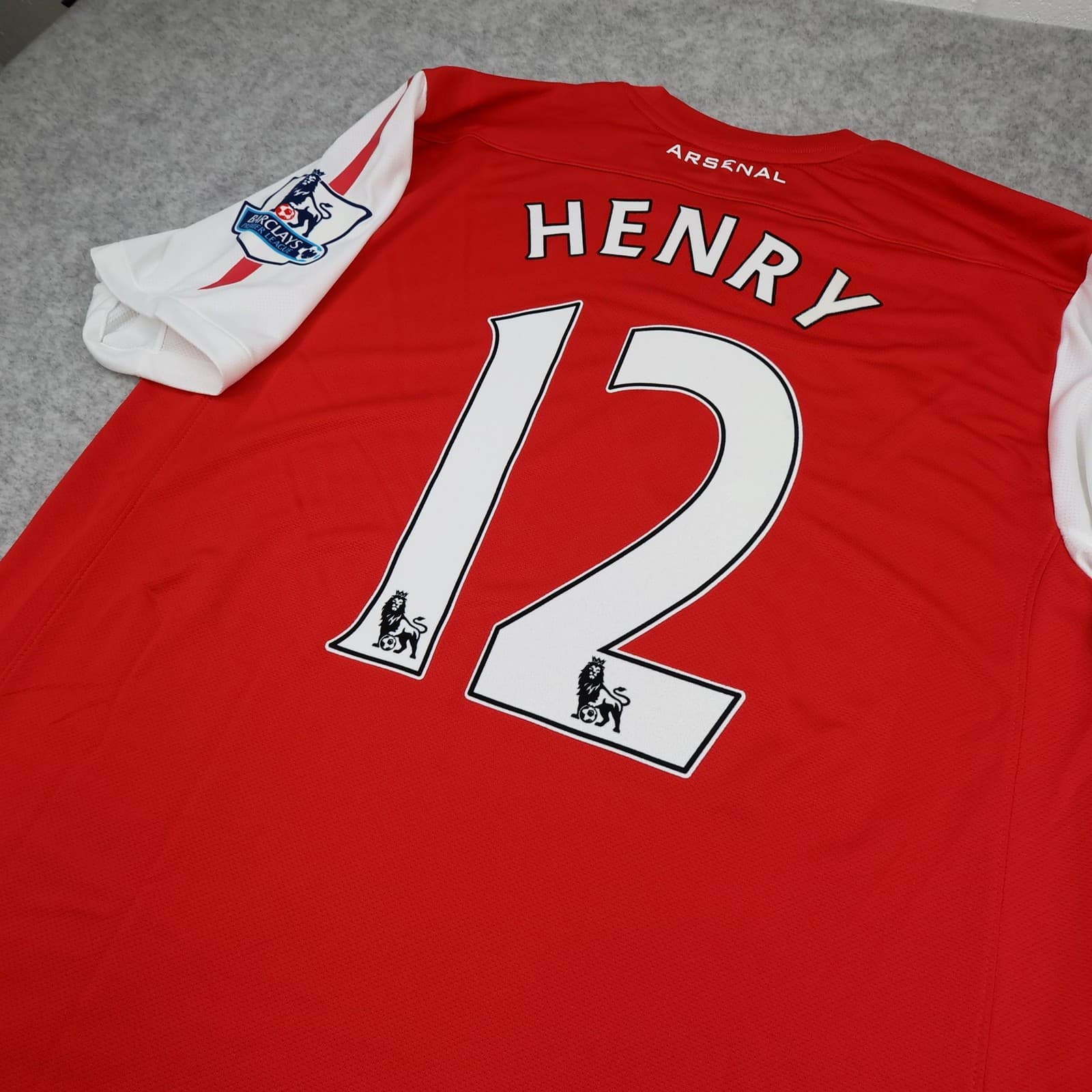 Arsenal Shirt Mens Large Red Home 2011 2012 Football Nike Henry 12 Soccer Jersey photo 11