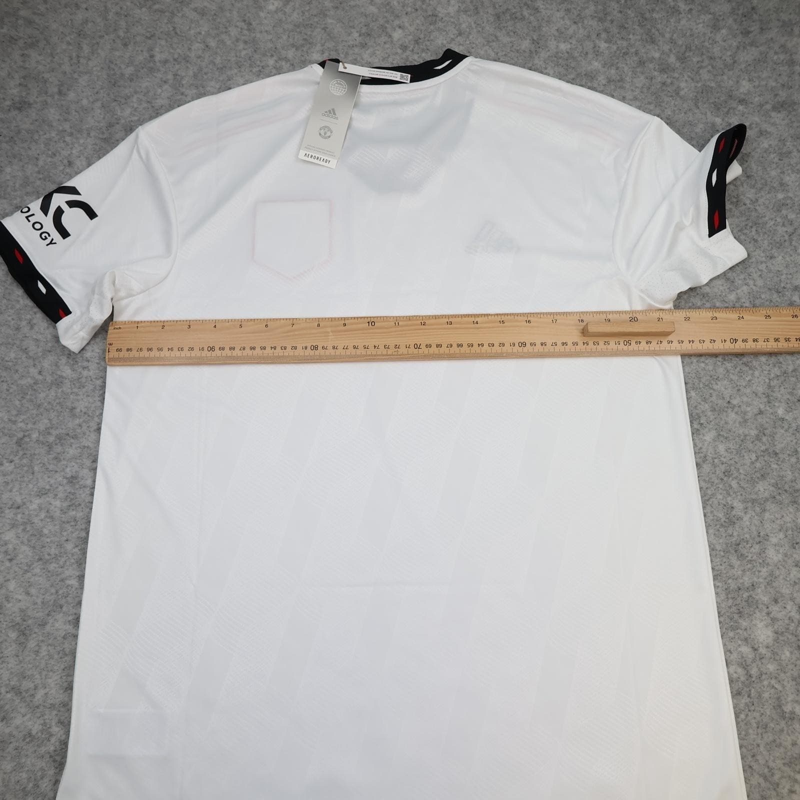 Manchester United Away Shirt Mens Large White 2022 2023 Adidas Soccer Jersey photo 10