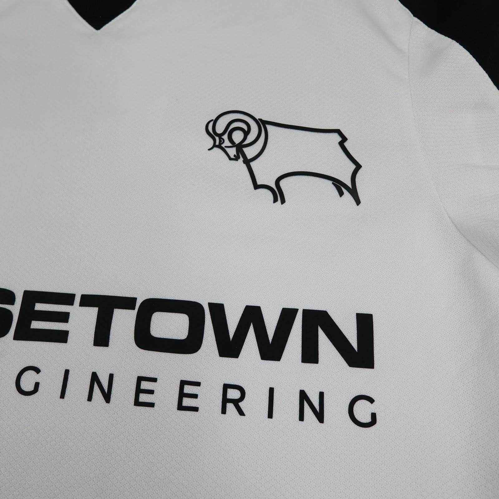 Derby County Shirt Mens Medium White Home 2018 2019 EPL Football Umbro 17 photo 4