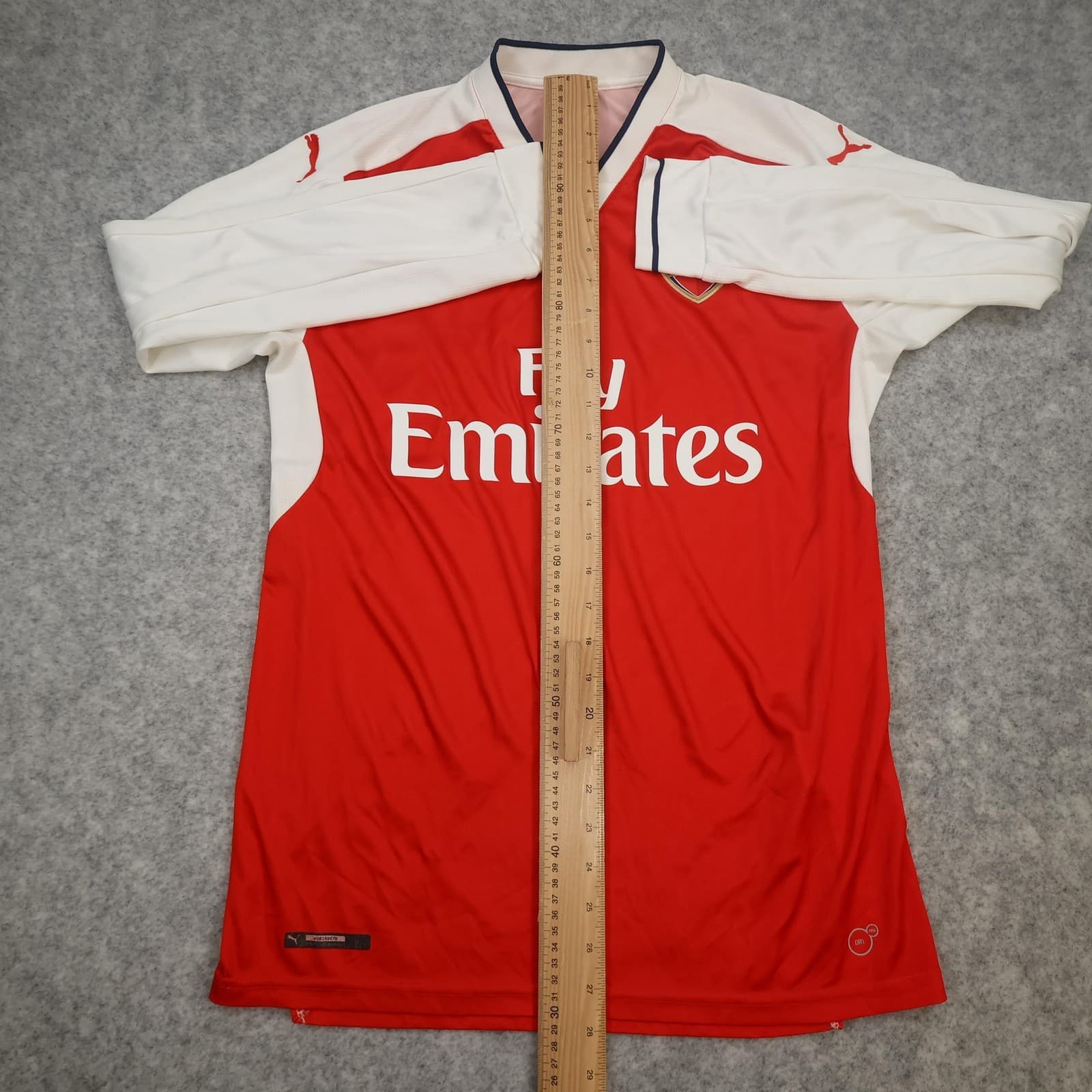 Arsenal Shirt Mens Medium Red Home Long Sleeve 2016 2017 Football Puma Jersey photo 13