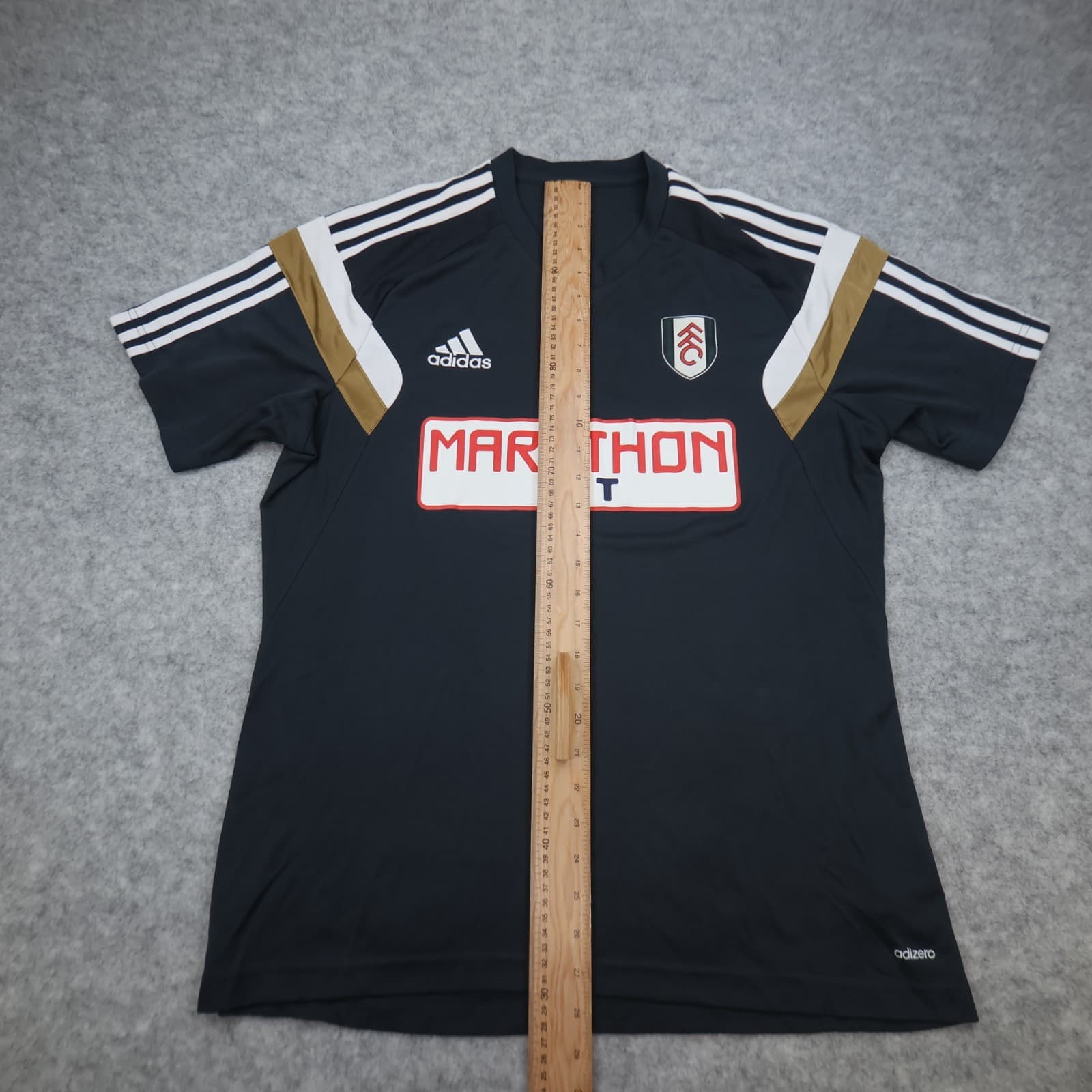 Fulham FC Shirt Large Black Training Kit 2012 2013 Adidas Jersey Training shirt photo 14