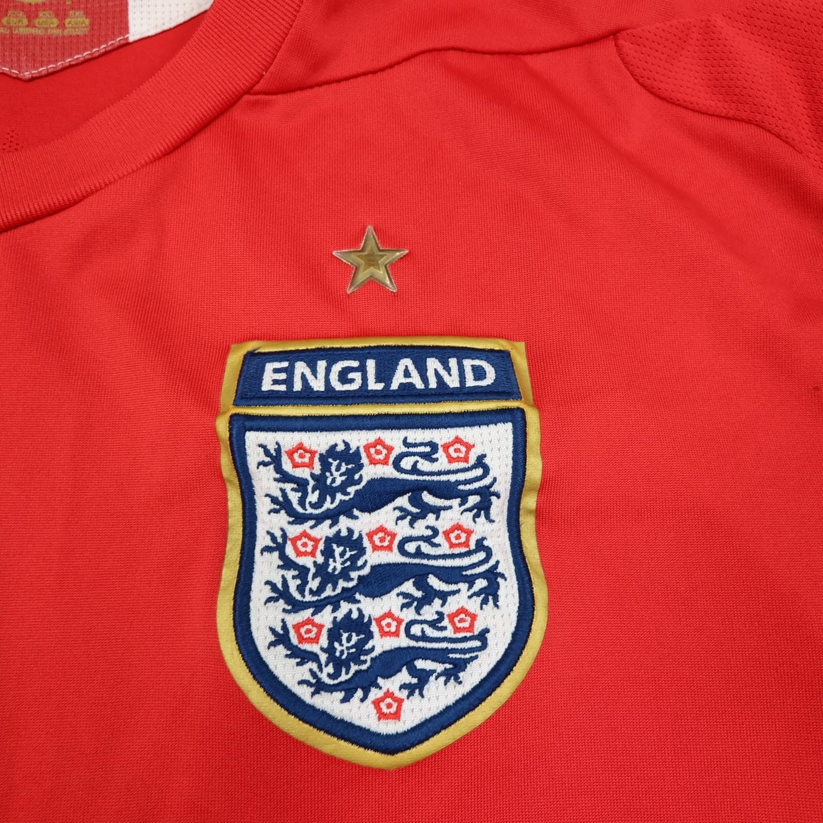England Away Shirt Mens 2XL Red 2006 2008 Football Umbro Beckham 7 Jersey photo 9