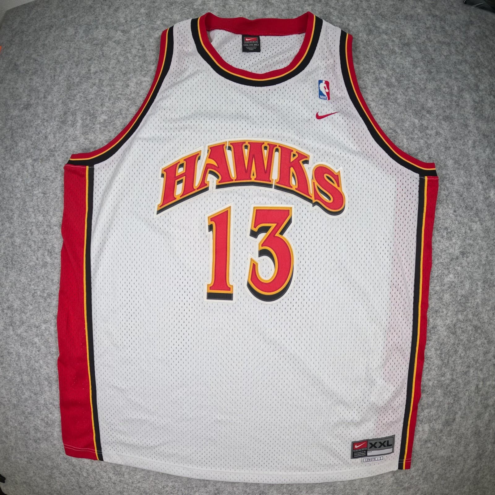Atlanta Hawks Basketball Jersey 2XL White Nike Glenn Robinson 13 Sleeveless photo 2