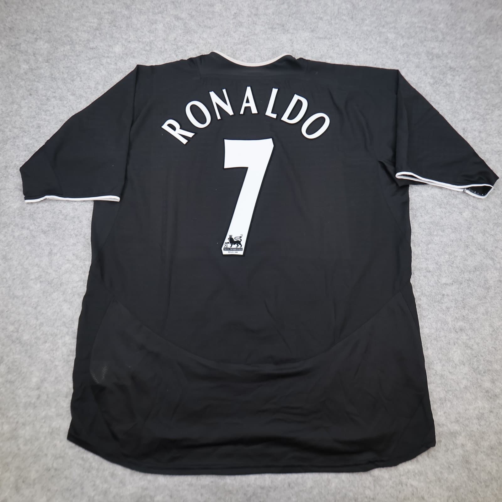 Manchester United Shirt 2XL Black Away 2003 2005 Nike Jersey Ronaldo Football