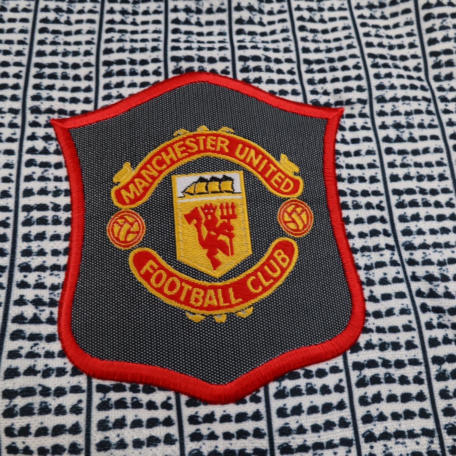 Vintage Manchester United Shirt Extra Large Grey Away 1995 1996 Jersey Cantona 7 photo 4