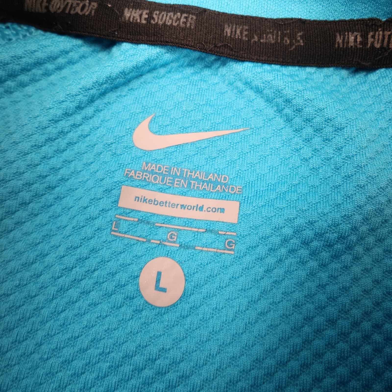 Manchester City Tracksuit Top Large Blue 2014 2015 1/4 Zip Nike Jacket MCFC photo 5