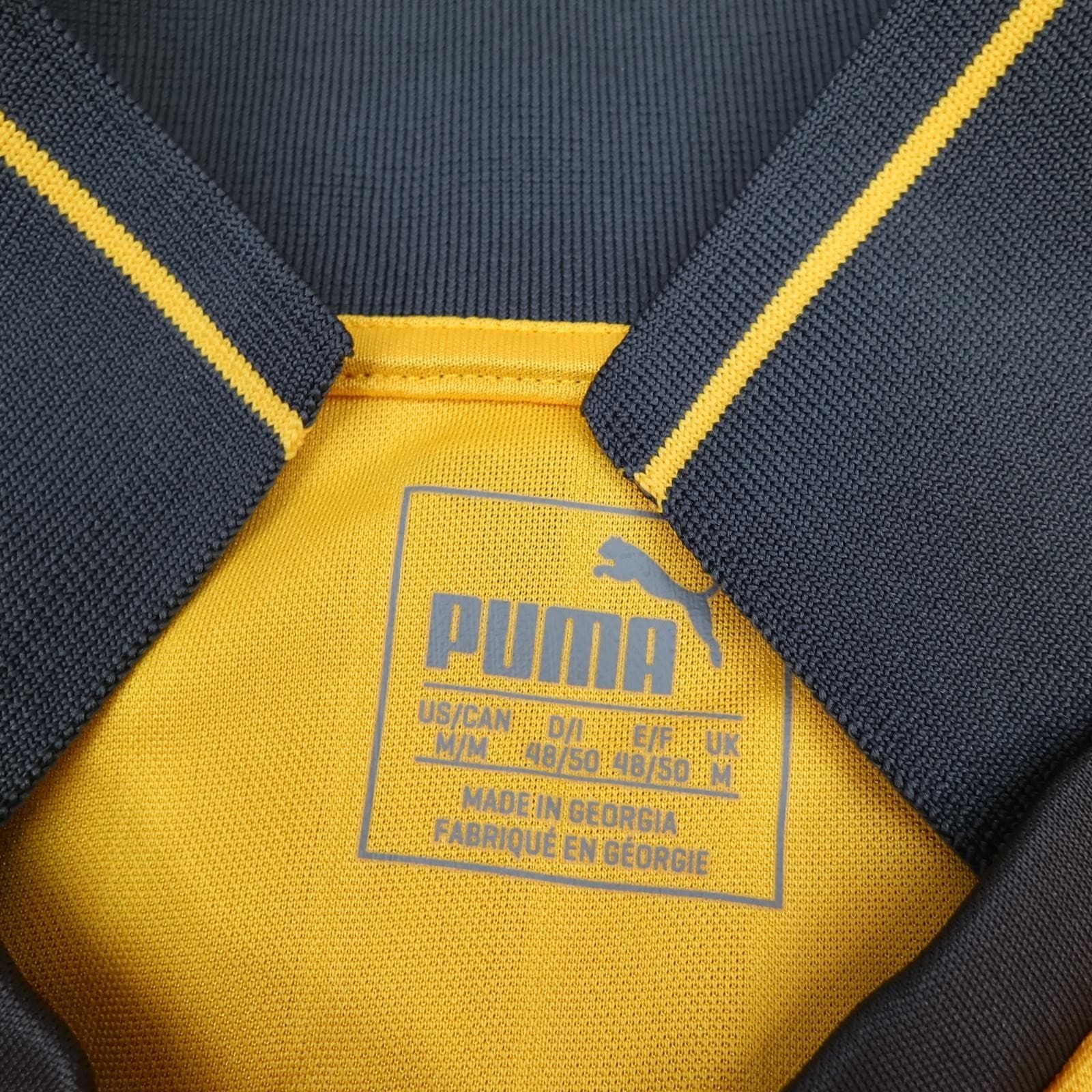 Arsenal Away Shirt Mens Medium Yellow 2016 2017 Football Puma Soccer Jersey photo 9
