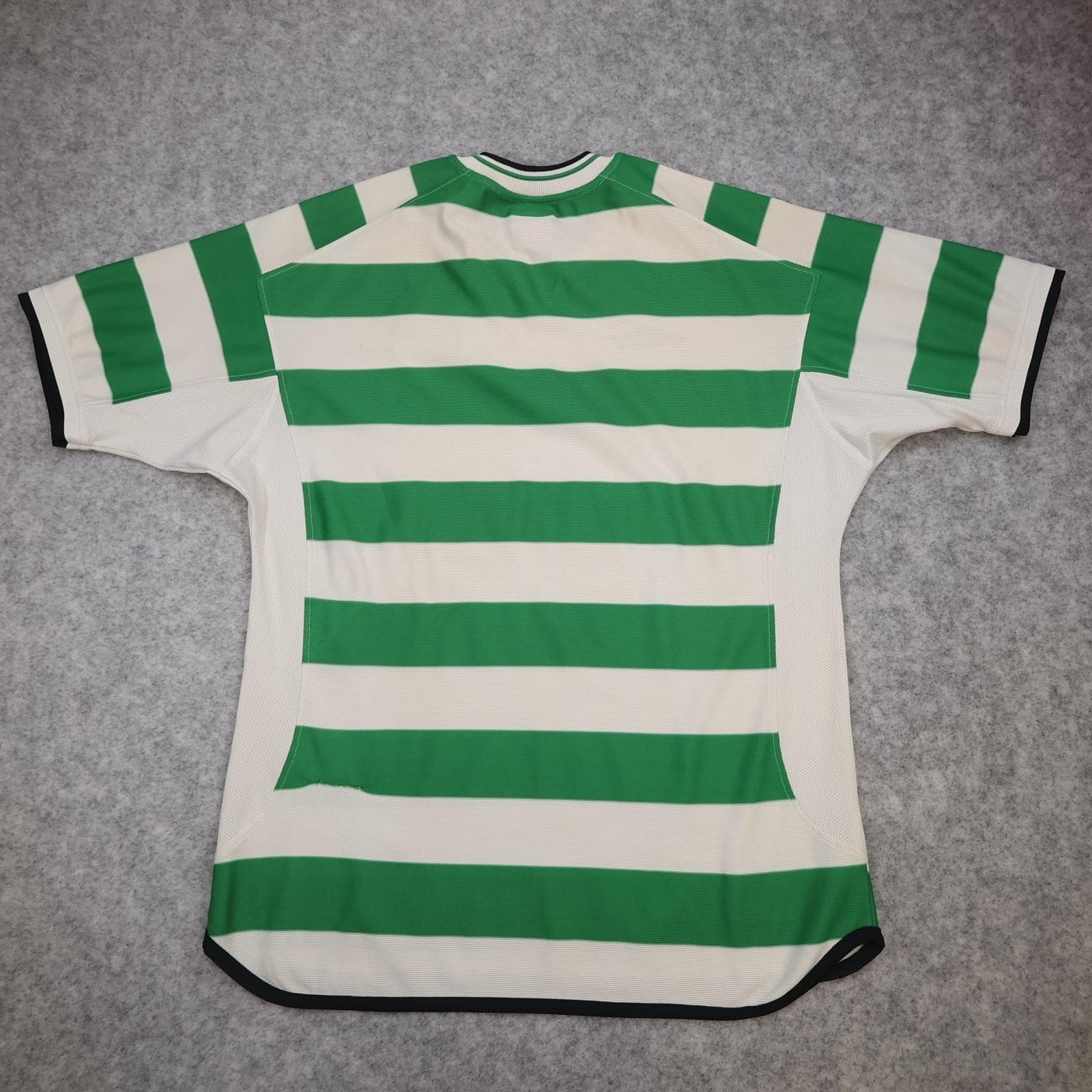 Vintage Celtic Shirt Mens Large Green White Home Football Umbro 2001 2003 Ntl: photo 2