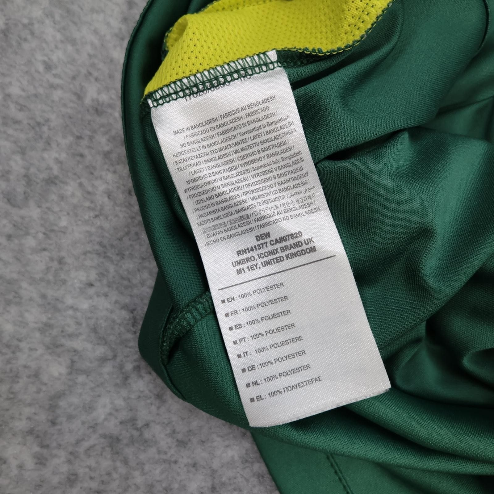 Hull City Goalkeeper Shirt Mens 2XL Green Yellow Umbro Football SportPesa Jersey photo 14