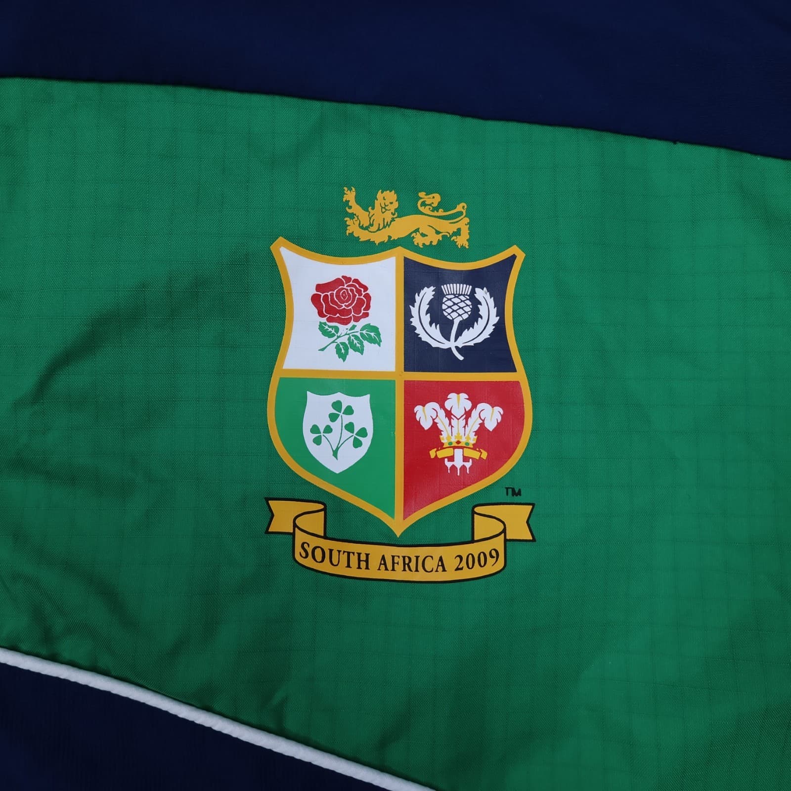 Lions Rugby Jacket Navy Small Adidas Pullover 2009 South Africa Tour British 1/4 photo 4