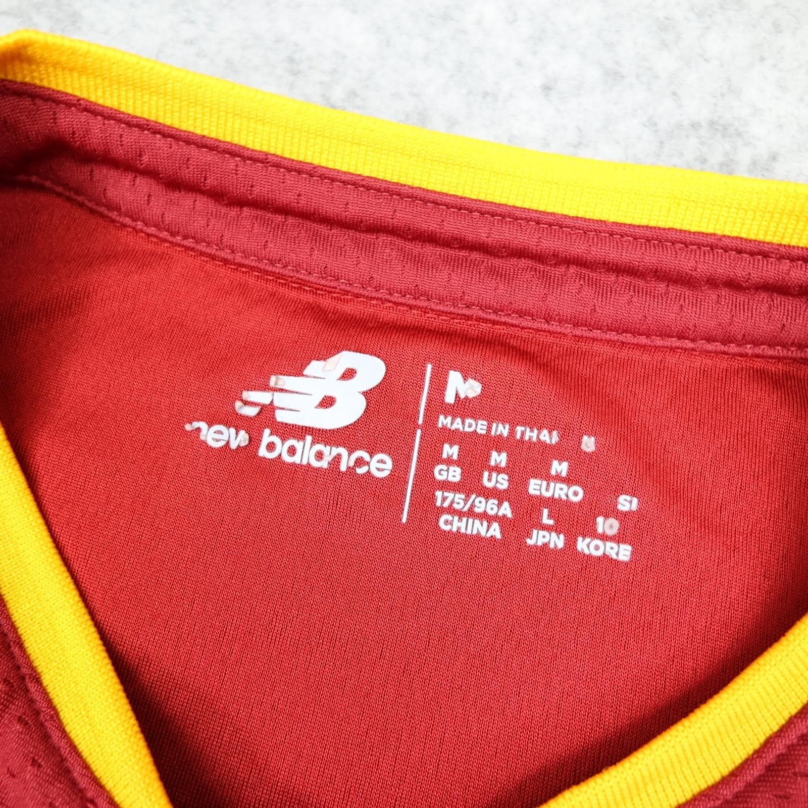 AS Roma Shirt Mens Medium Red Home 2022 2023 New Balance Totti 10 Soccer Jersey photo 6
