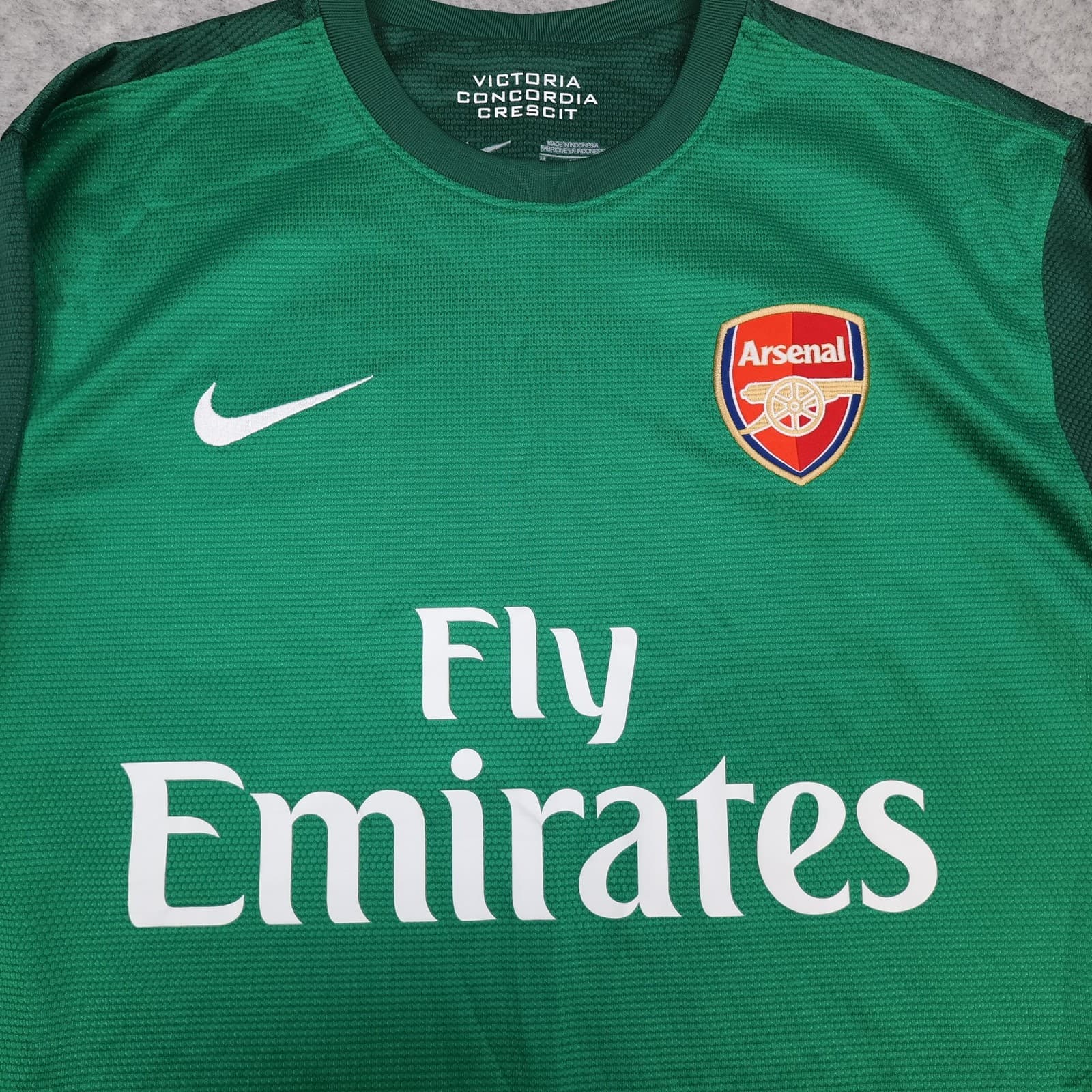 Arsenal Goalkeeper Shirt Mens Medium Green 2012 2013 Soccer Jersey Nike Football photo 3