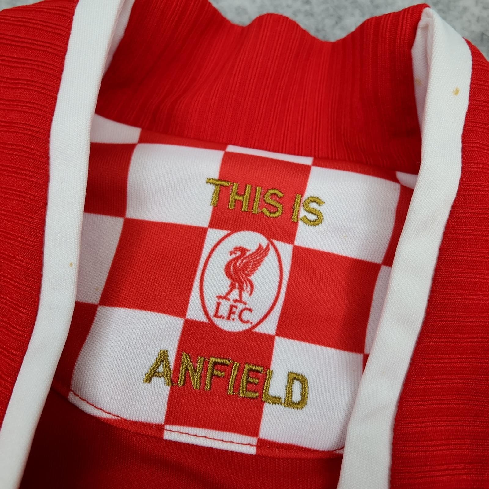 Liverpool Shirt Mens Medium Red Home 2008 2010 Football Adidas Agger 5 Jersey photo 12