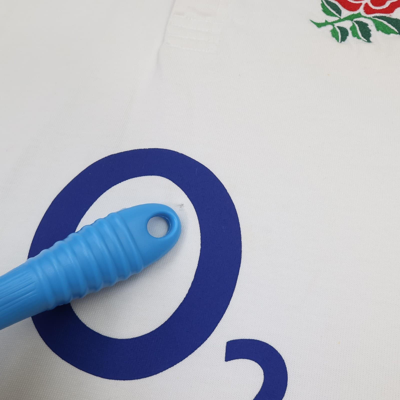 England Rugby Shirt Mens Large White Rugby Nike O2 Signed Jersey Martin Johnson photo 6