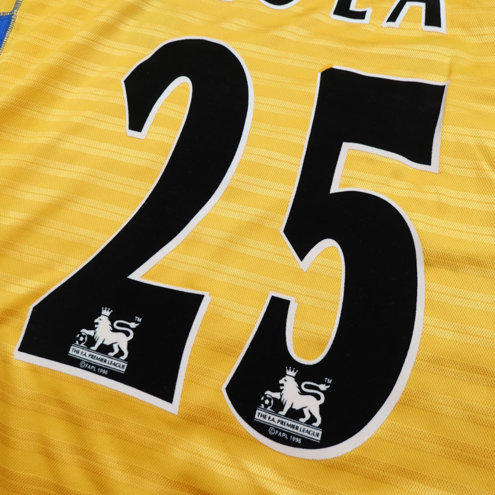 Vintage Chelsea Shirt Extra Large Yellow Third Kit 2000 2001 Jersey Zola 25 XL photo 10