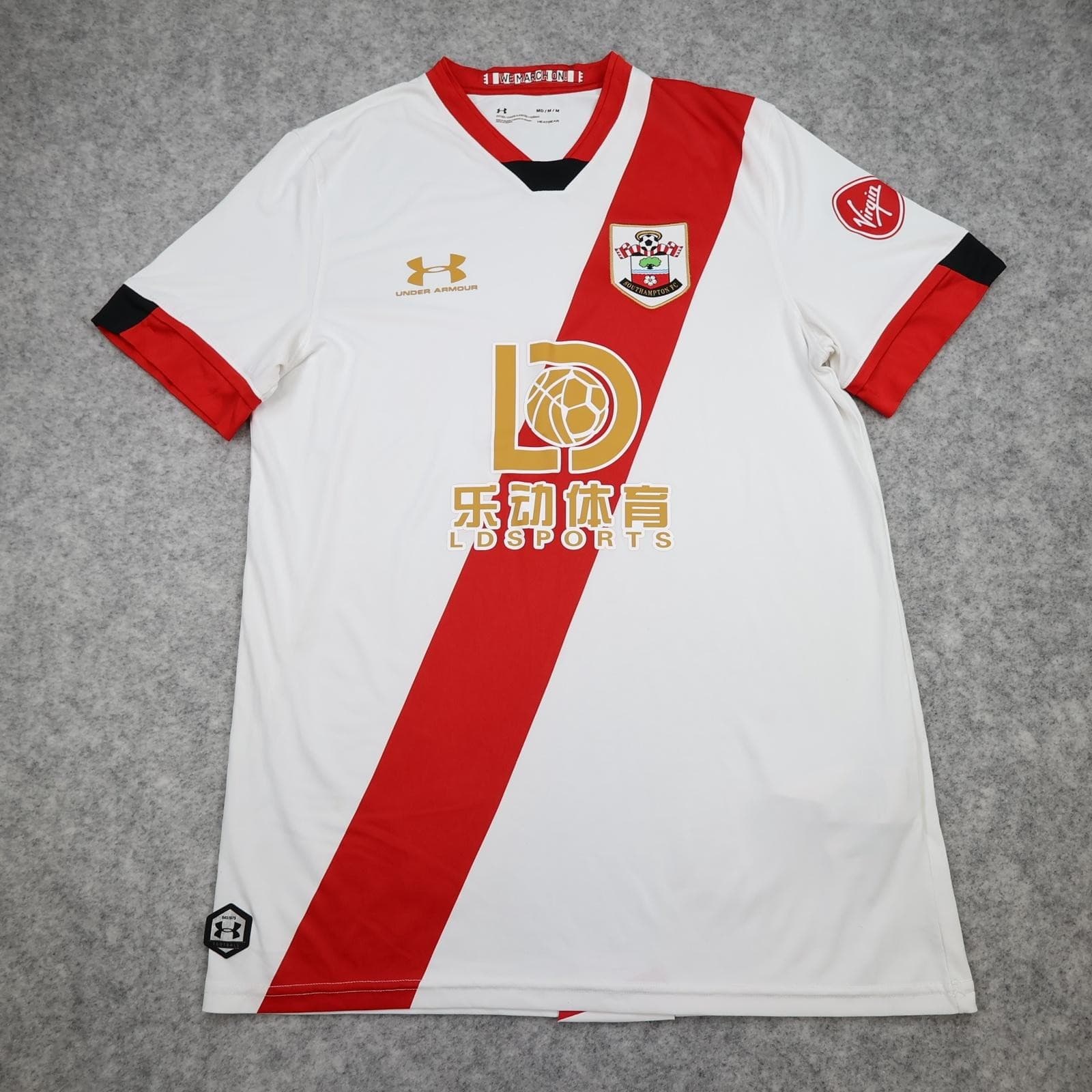 Southampton Shirt Mens Medium White 3rd 2020 2021 Football Under Armour