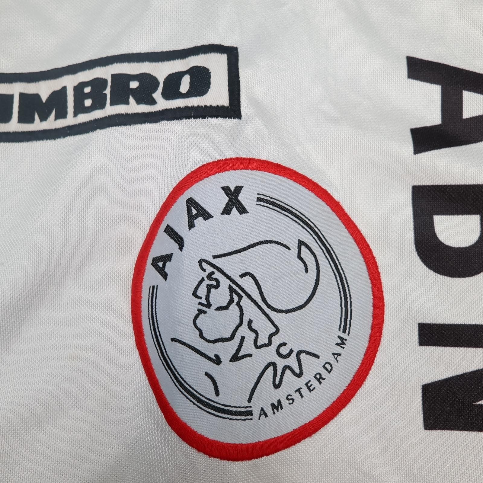 Vintage Ajax Shirt Mens Large Black Away 1998 1999 Umbro ABN AMRO 90s Jersey photo 4