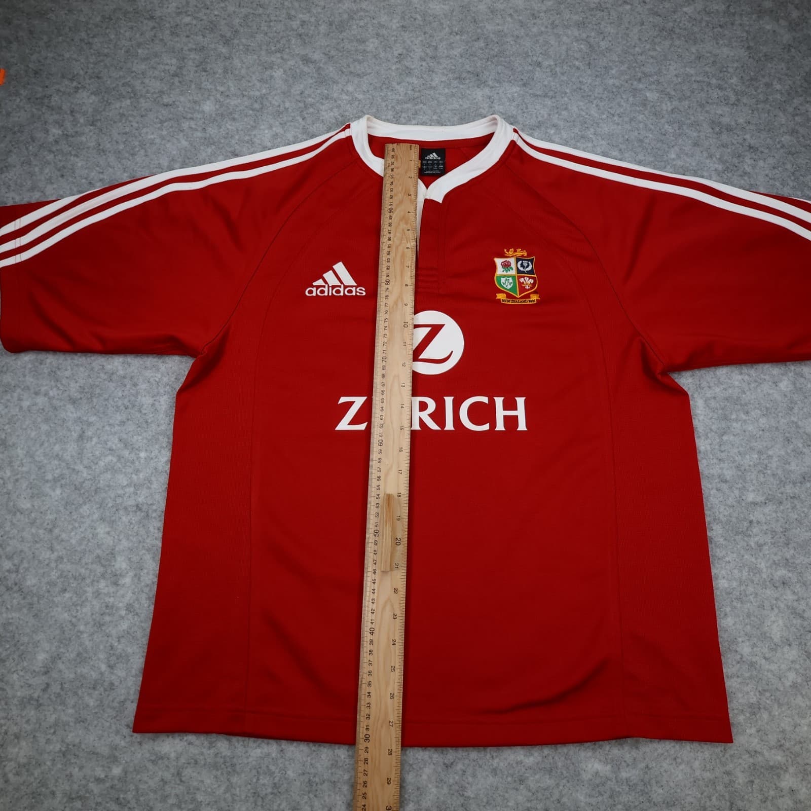 Vintage British & Irish Lions Rugby Shirt Large Zurich Adidas Jersey 2005 3102 photo 5