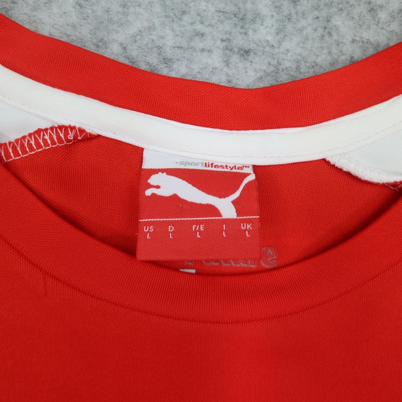 Arsenal Shirt Mens Large Red Home EPL 2014 2015 Puma Fly Emirates Jersey photo 5