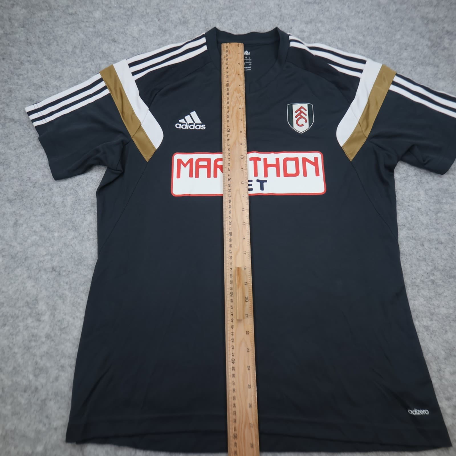 Fulham FC Shirt Large Black Training Kit 2012 2013 Adidas Jersey Training shirt photo 10