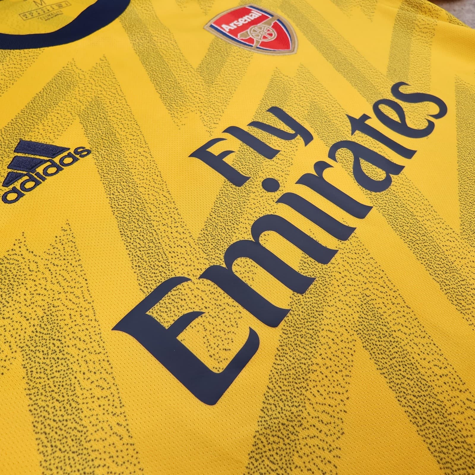 Arsenal Away Shirt Mens Medium Away Yellow 2019 2020 Football Adidas Emirates photo 7