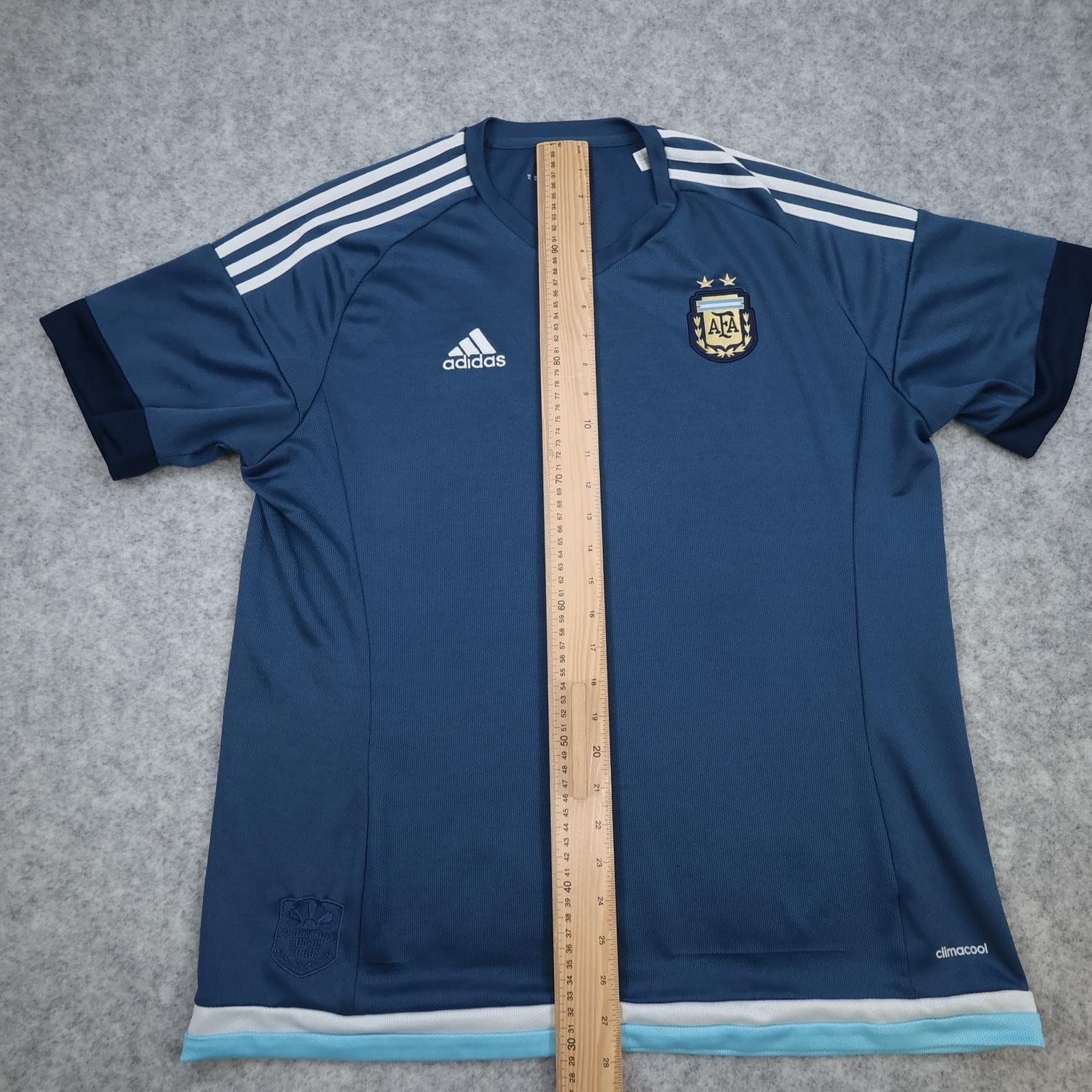 Argentina Away Shirt Mens XL Blue 2015 2016 Adidas Climacool AFA Jersey Top photo 11