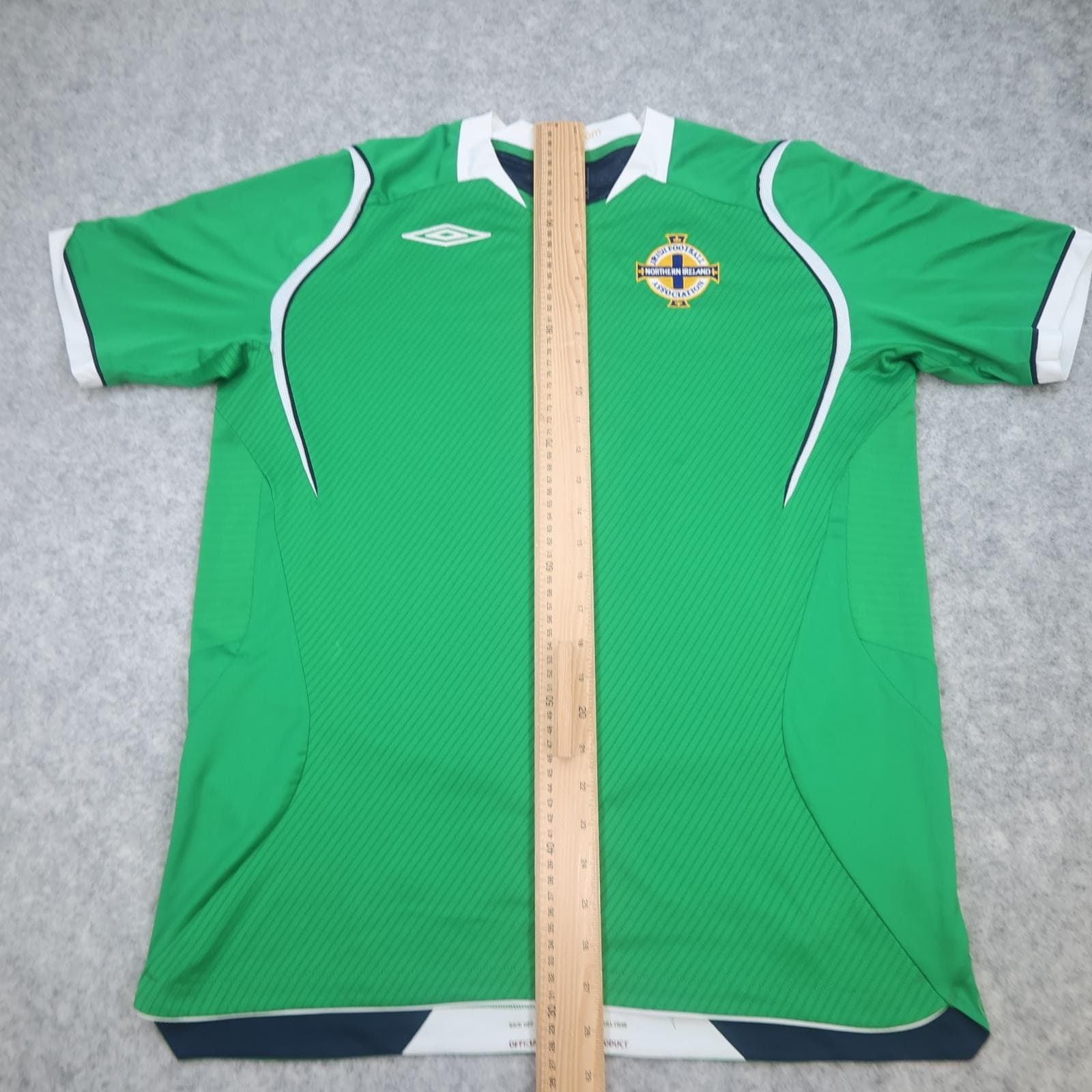 Northern Ireland Home Shirt Mens Large Green 2008 2010 Football Umbro Jersey photo 9