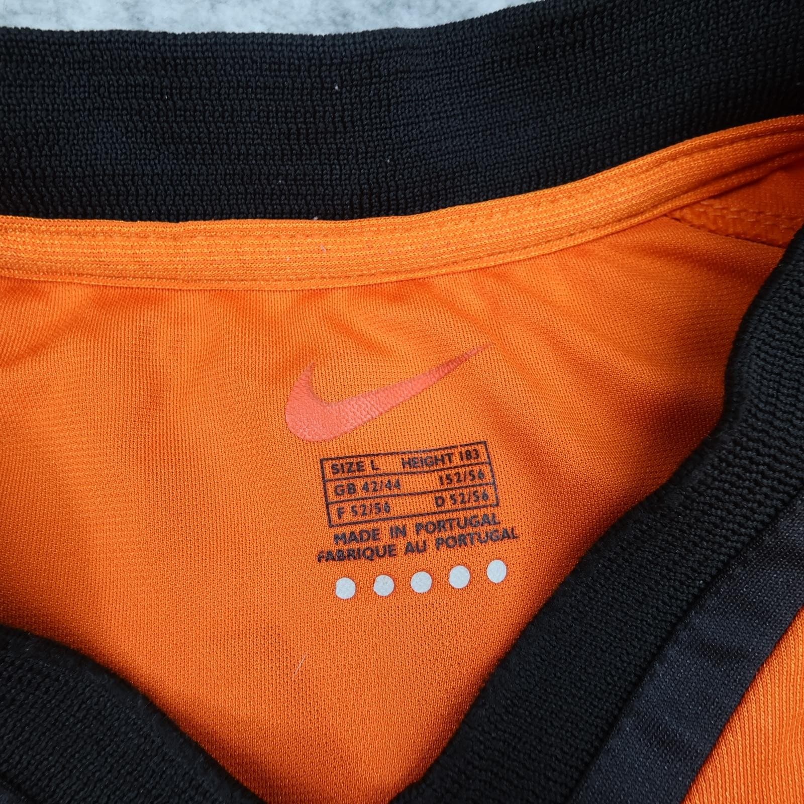 Vintage Netherlands KNVB Home Shirt Mens Large Orange 2000 2002 Nike Bergkamp 10 photo 8