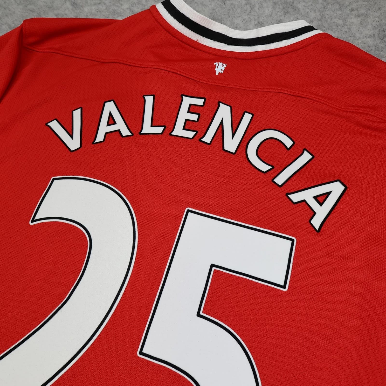 Manchester United Shirt Mens 2XL Red Home 2011 2012 EPL Nike Valencia 25 Jersey photo 9